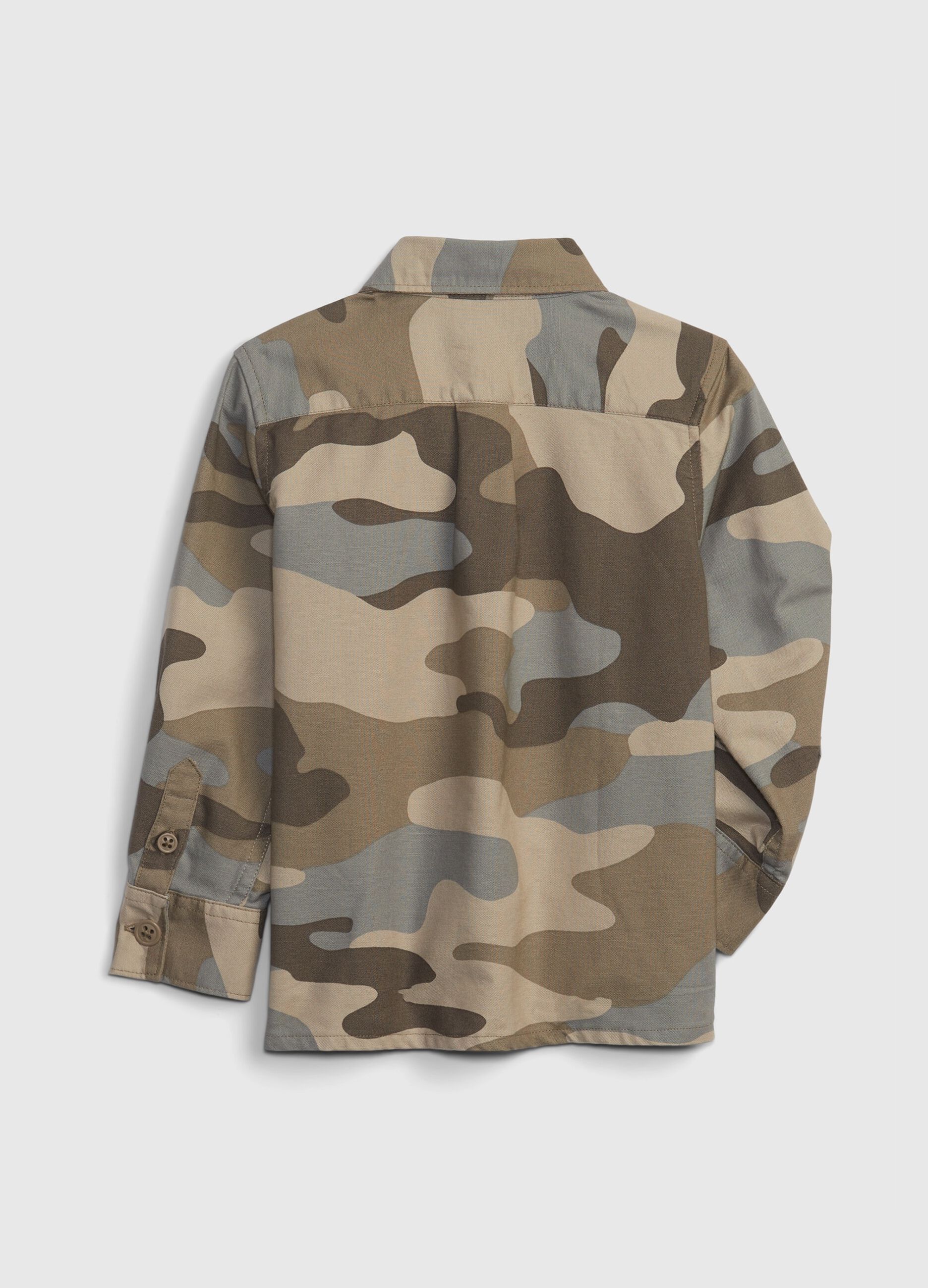 Camicia in cotone oxford camouflage_1