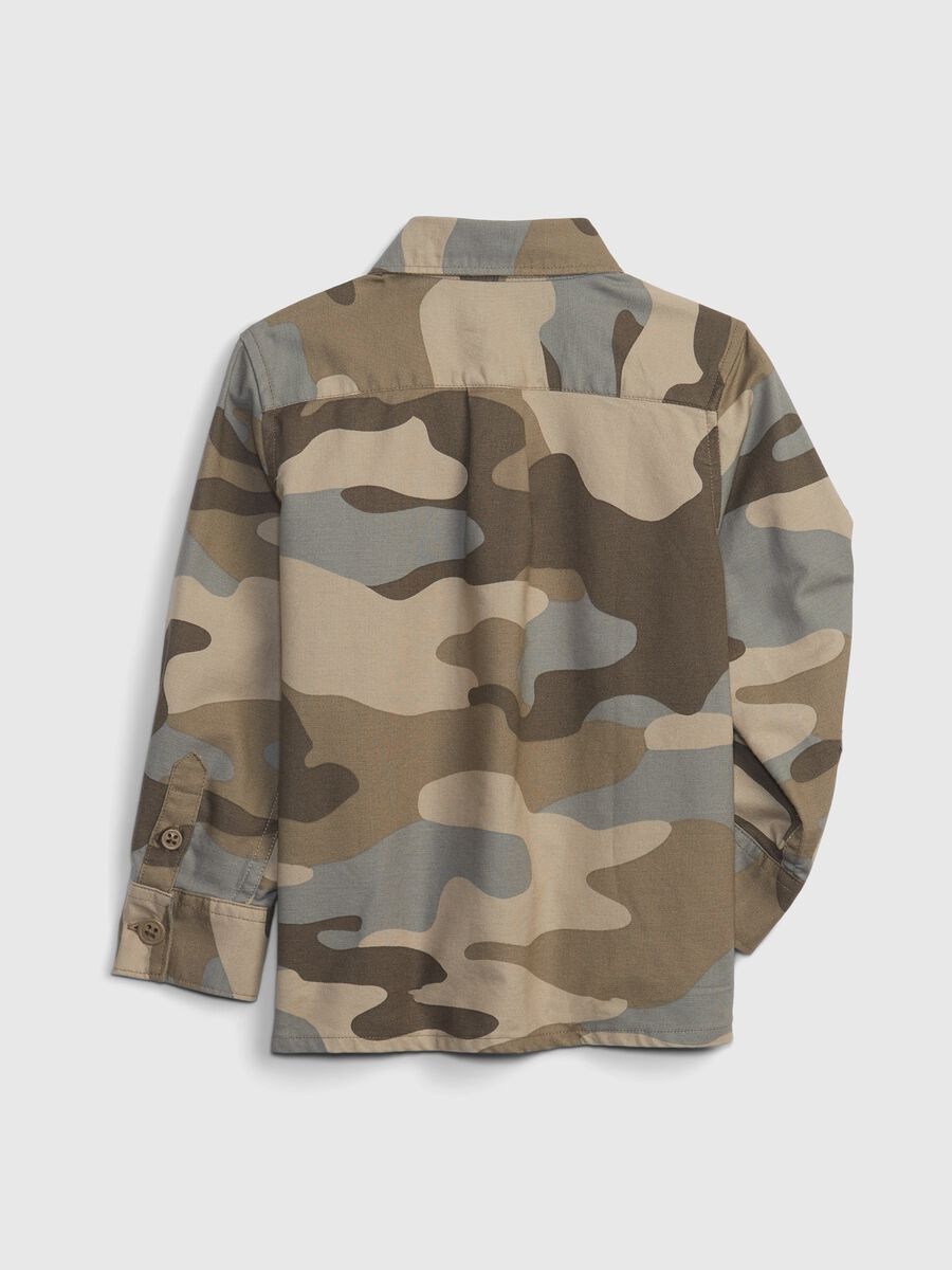 Camicia in cotone oxford camouflage Neonato_1