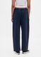 Blue Cotton Blend Trousers_2