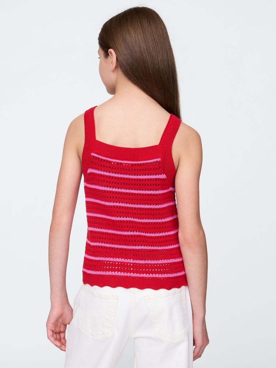 Tank top in cotone Bambina_1