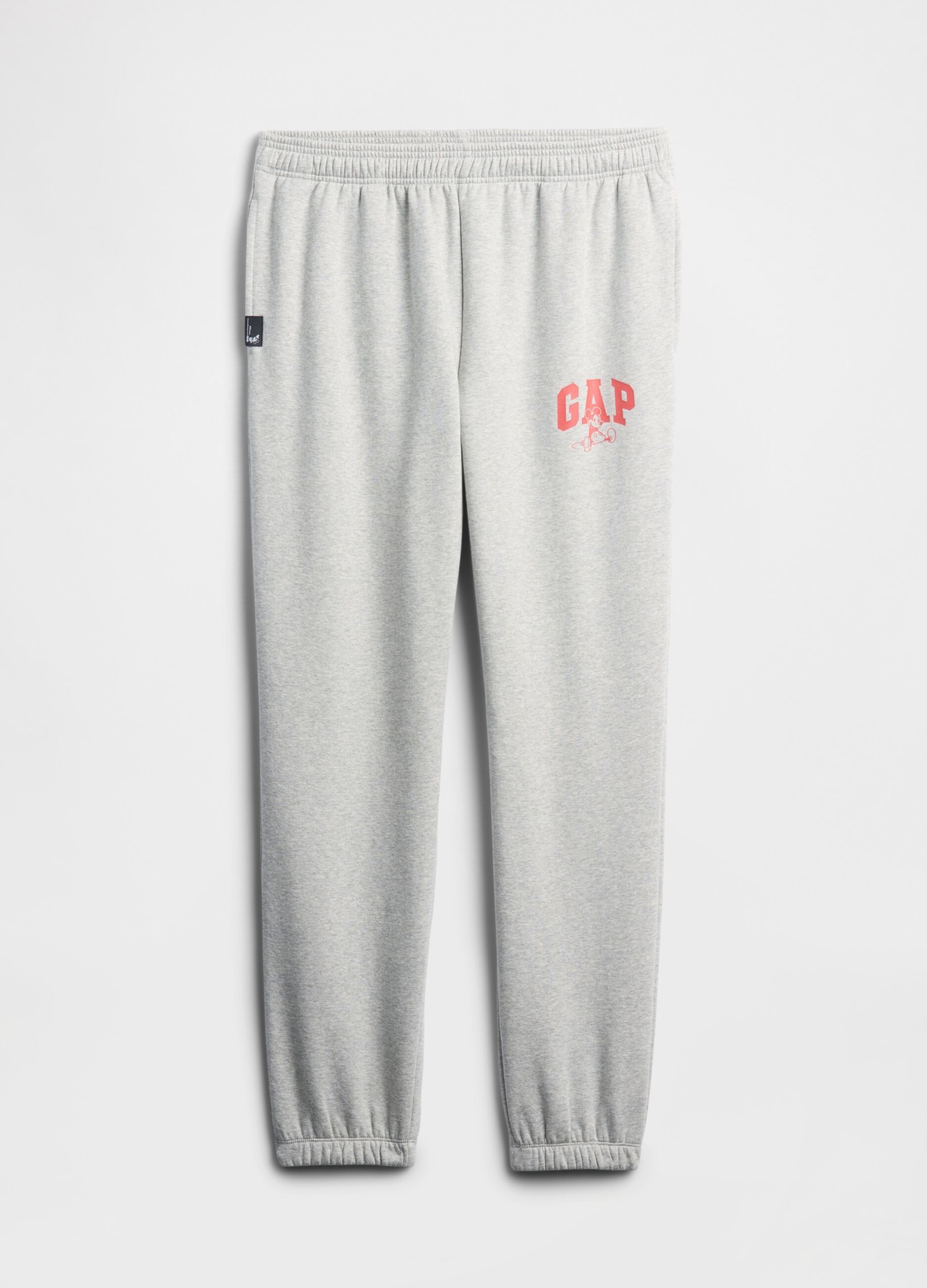 Grey Jogger Trousers in Mixed Fabric