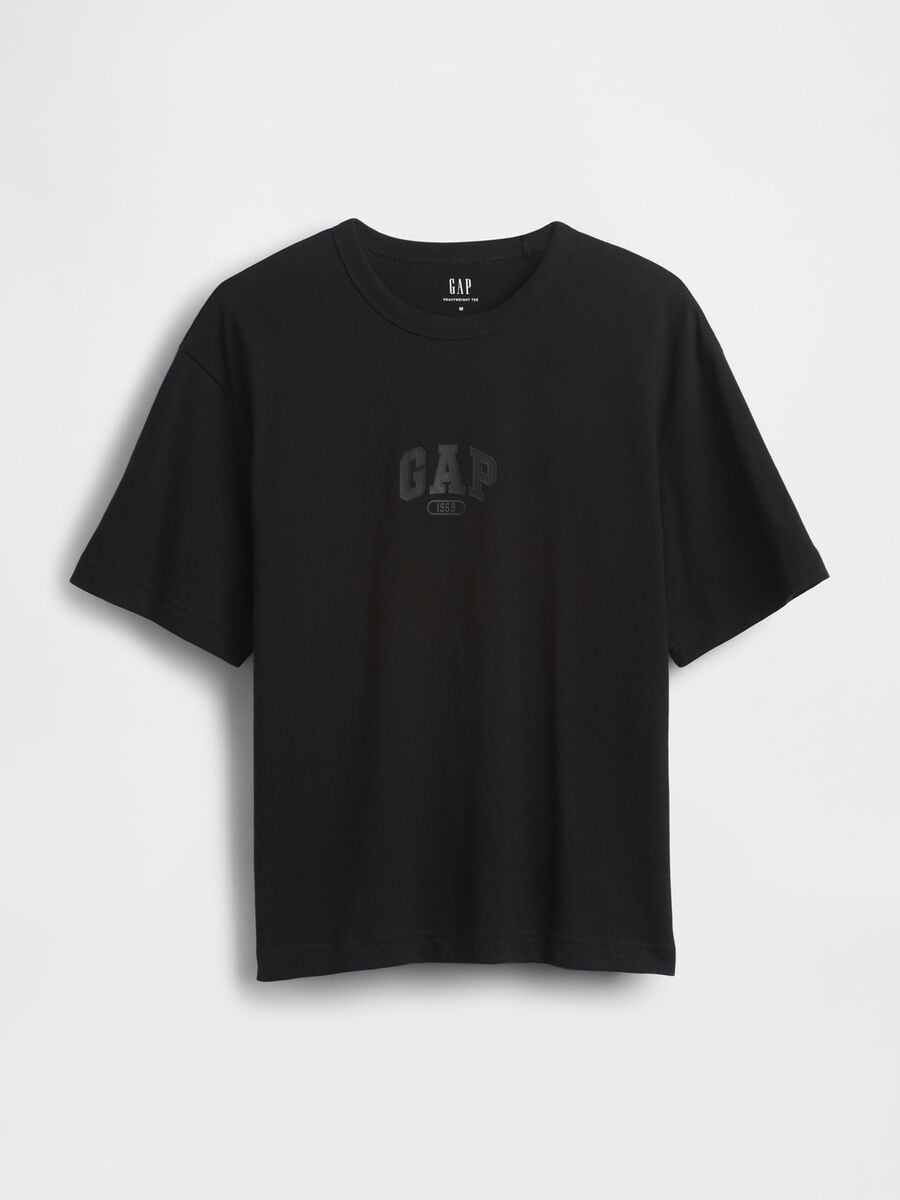 T-shirt in puro cotone a maniche corte con logo GAP Uomo_3