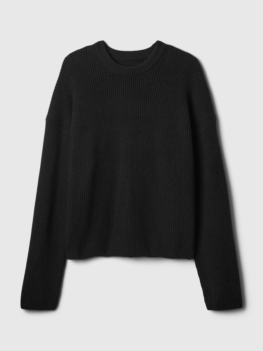 Pullover con lavorazione a coste inglesi Donna_3