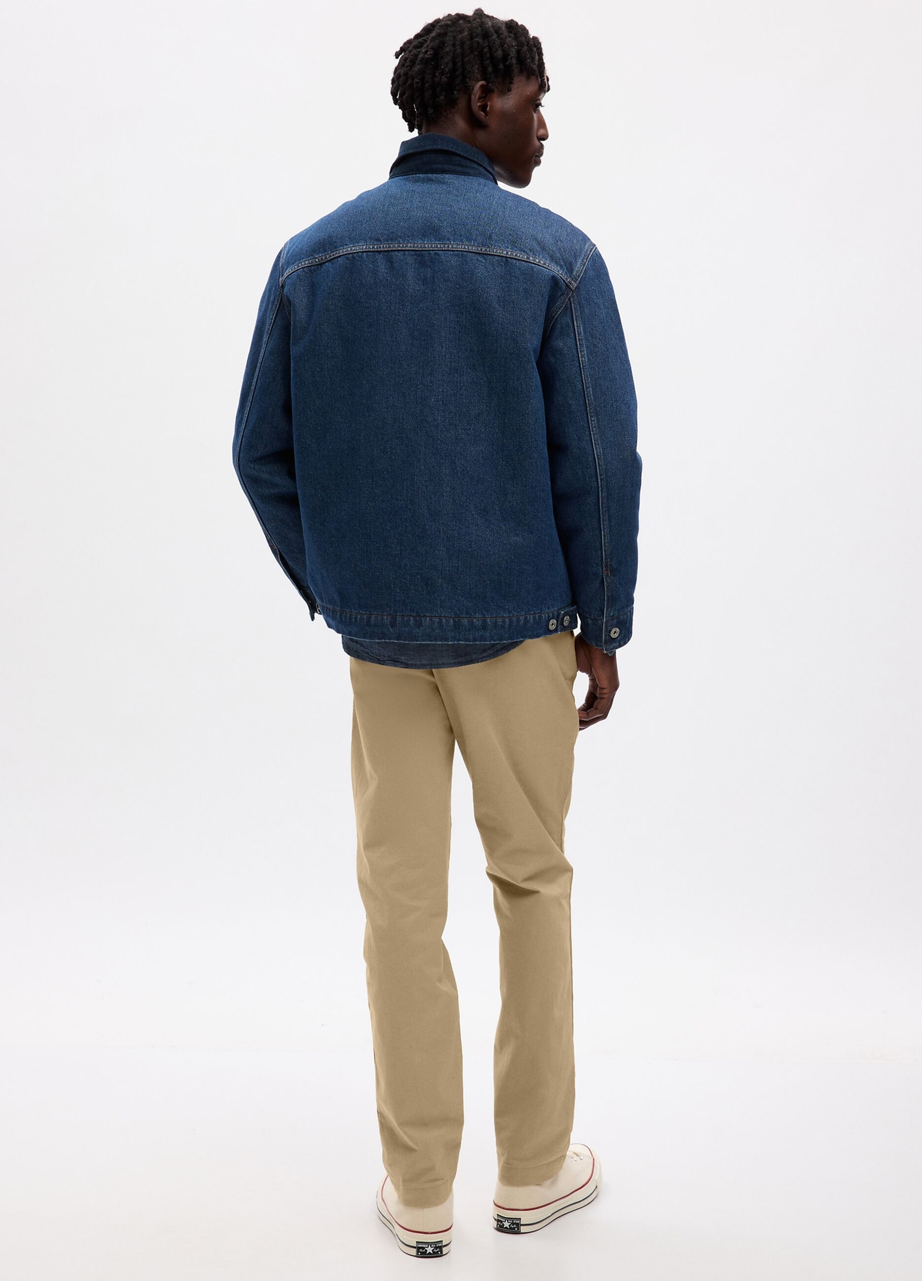 Pantaloni slim fit in cotone stretch_1