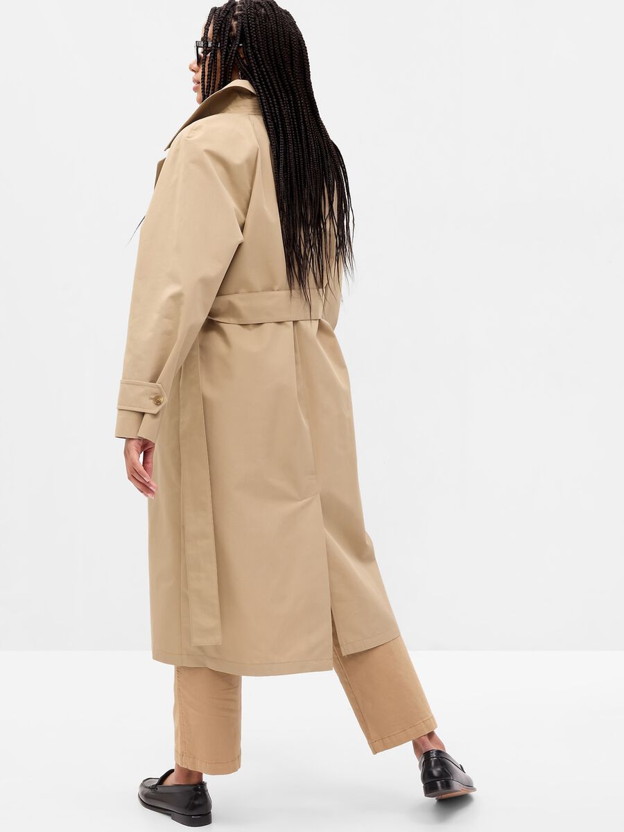 Long trench coat with raglan sleeves Woman_4