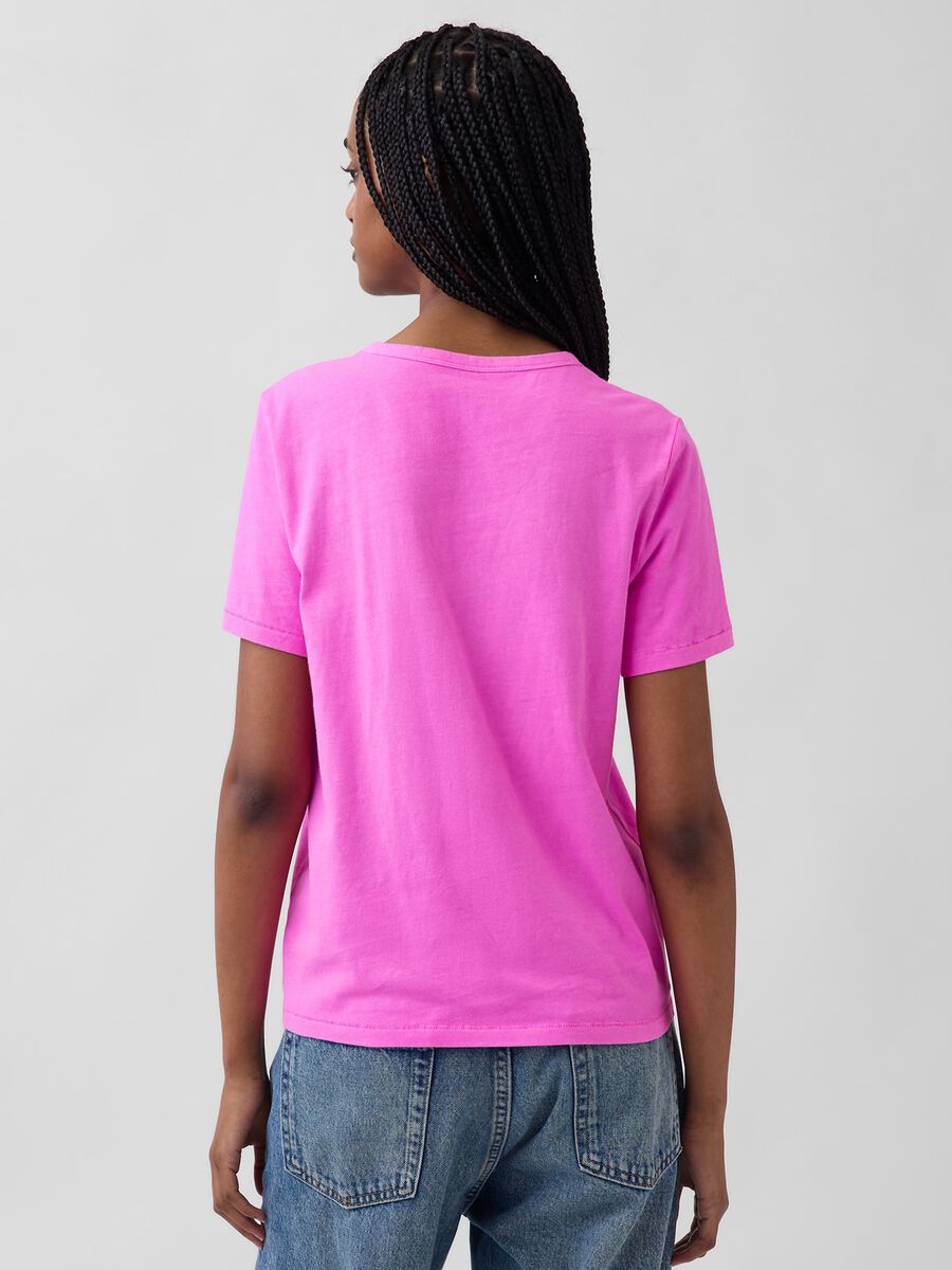 Pink pure cotton regular fit T-shirt Woman_2