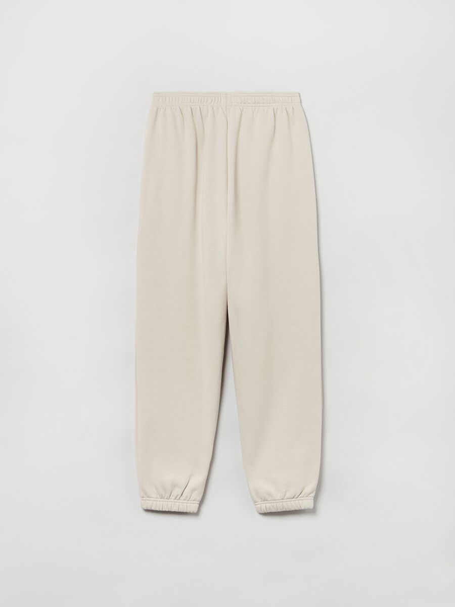 High-rise, easy-fit joggers in plush Woman_2