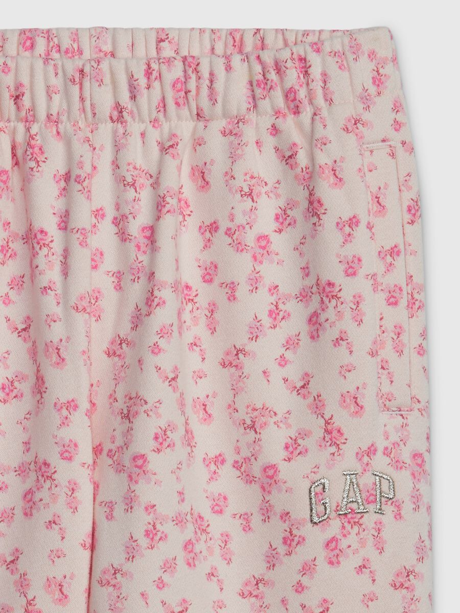 LoveShackFancy floral joggers with logo embroidery Girl_2