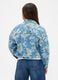 Giacca denim multicolor con fiori_2