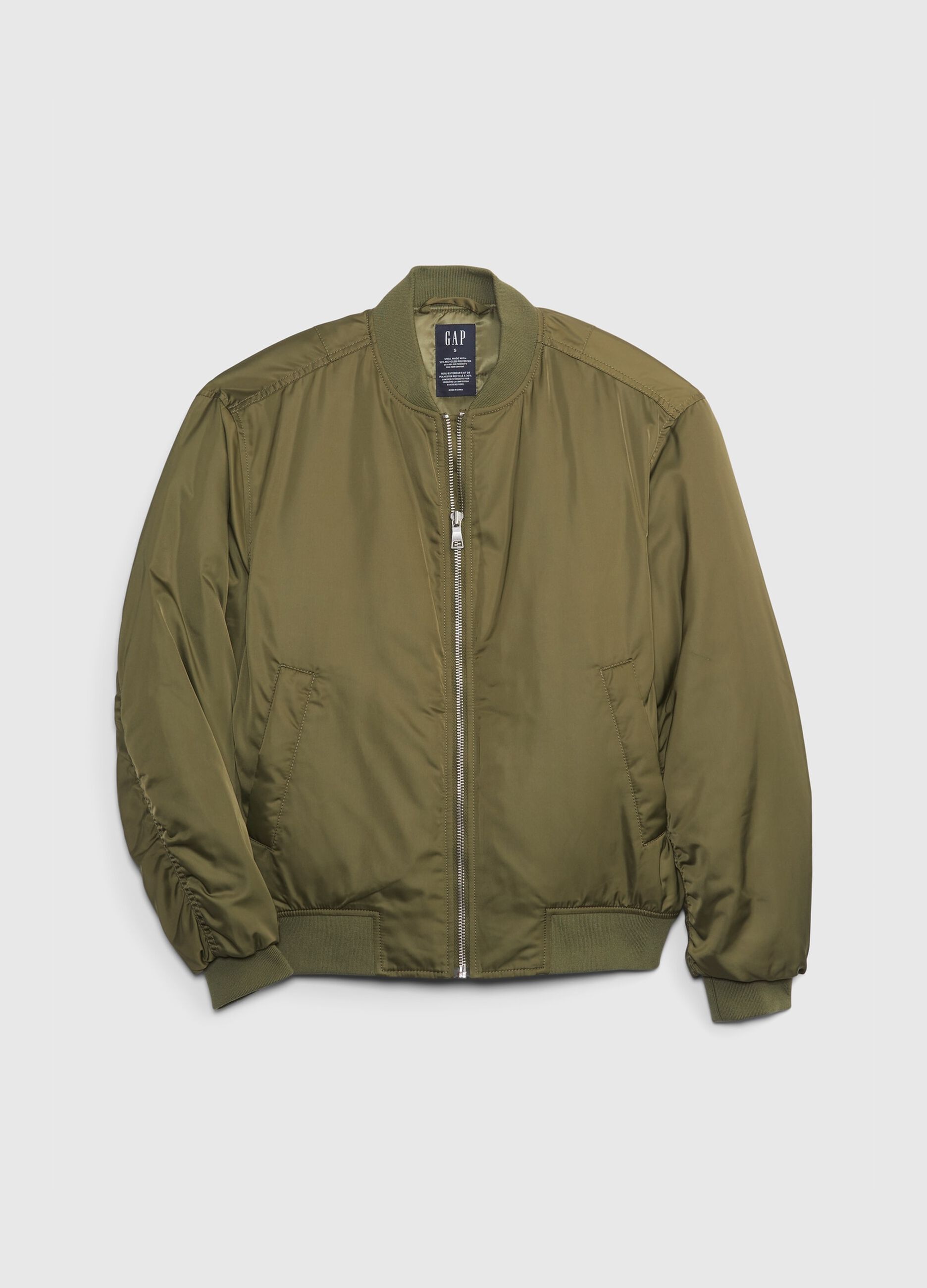 Full-zip, solid colour, bomber jacket_2