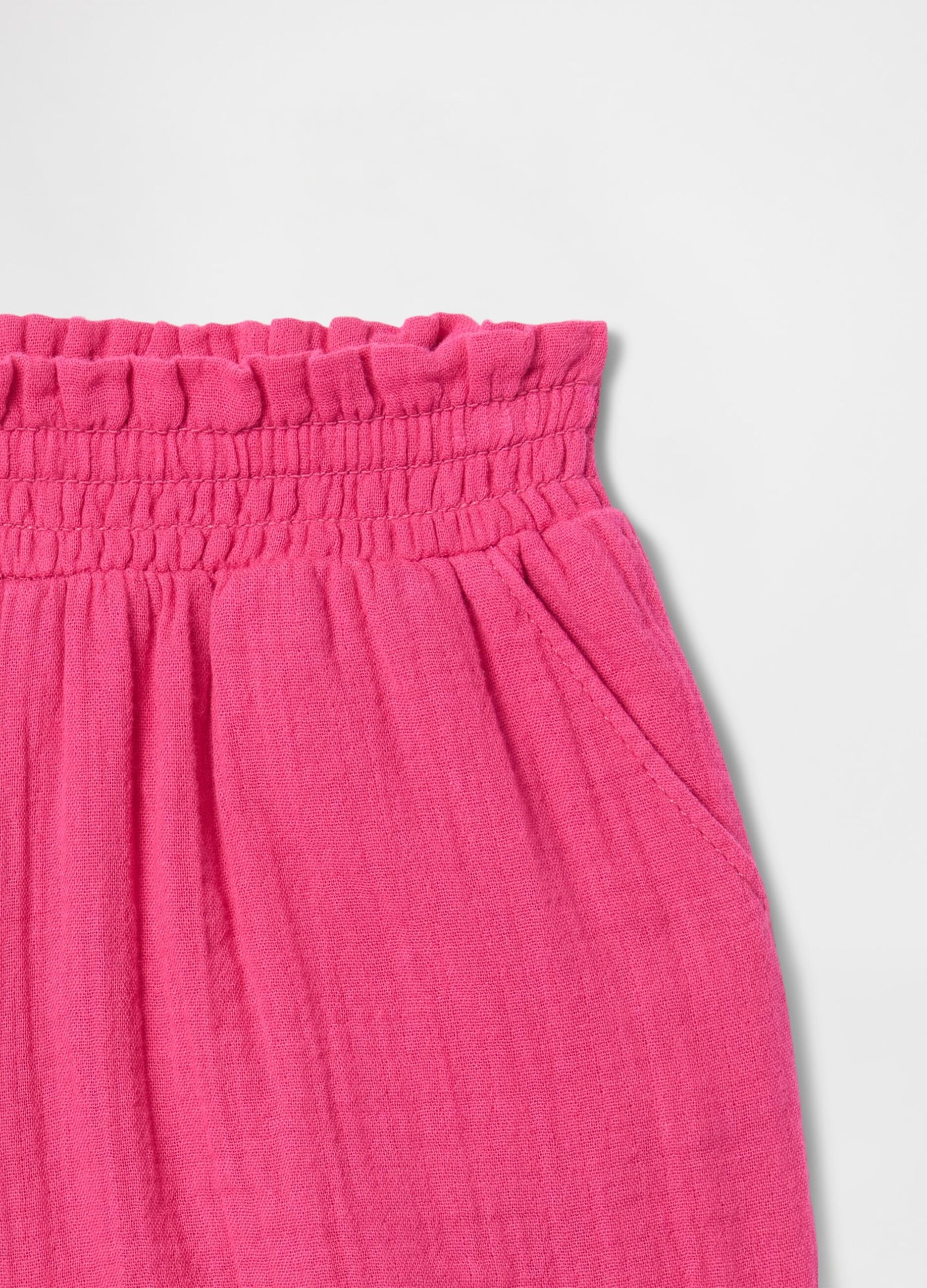 Shorts rosa a vita alta_2