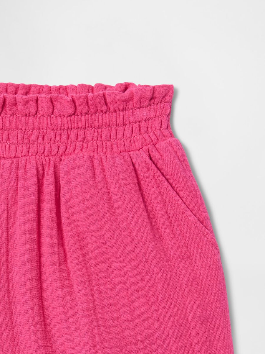 Shorts rosa a vita alta Baby Girl_2