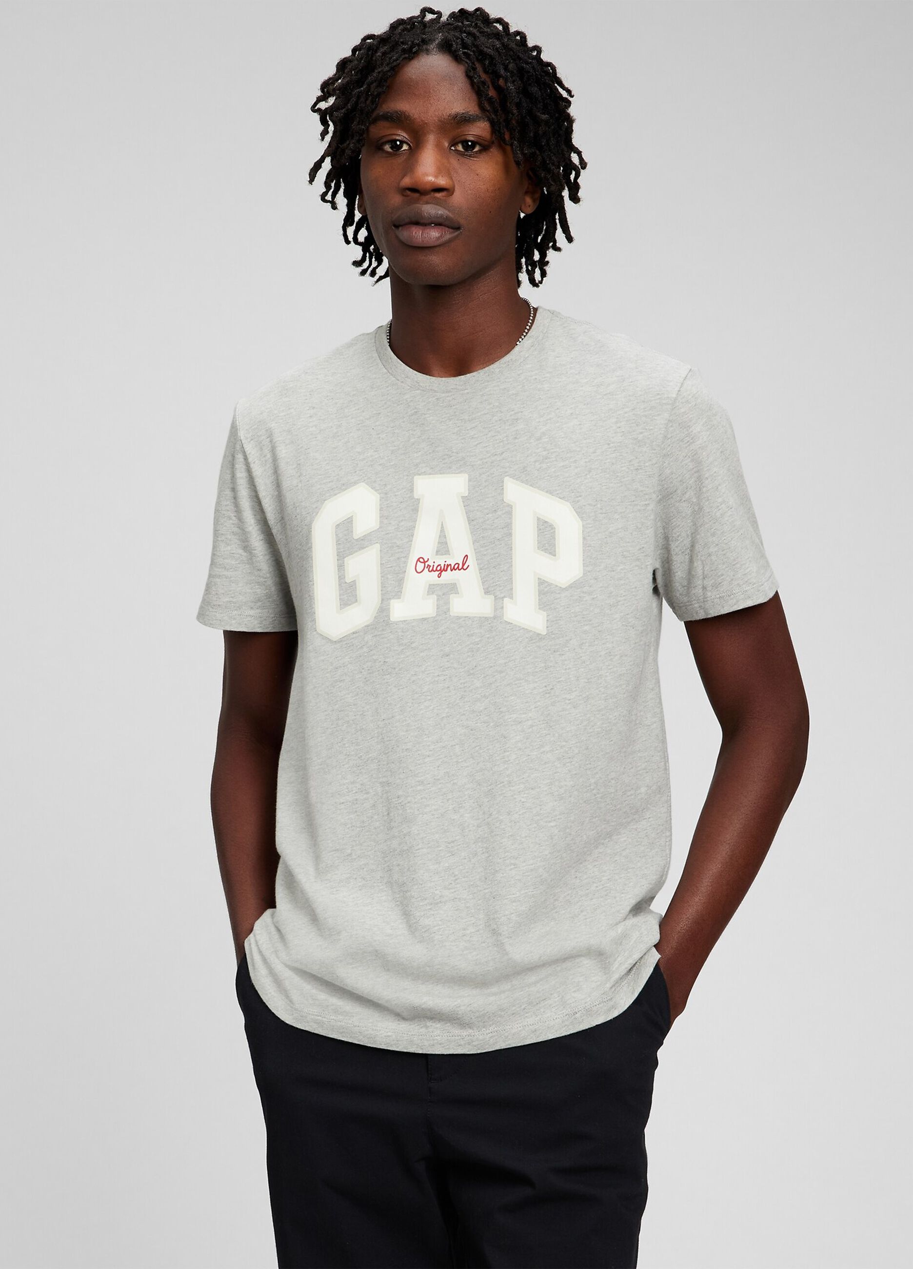 Cotton T-shirt with logo print