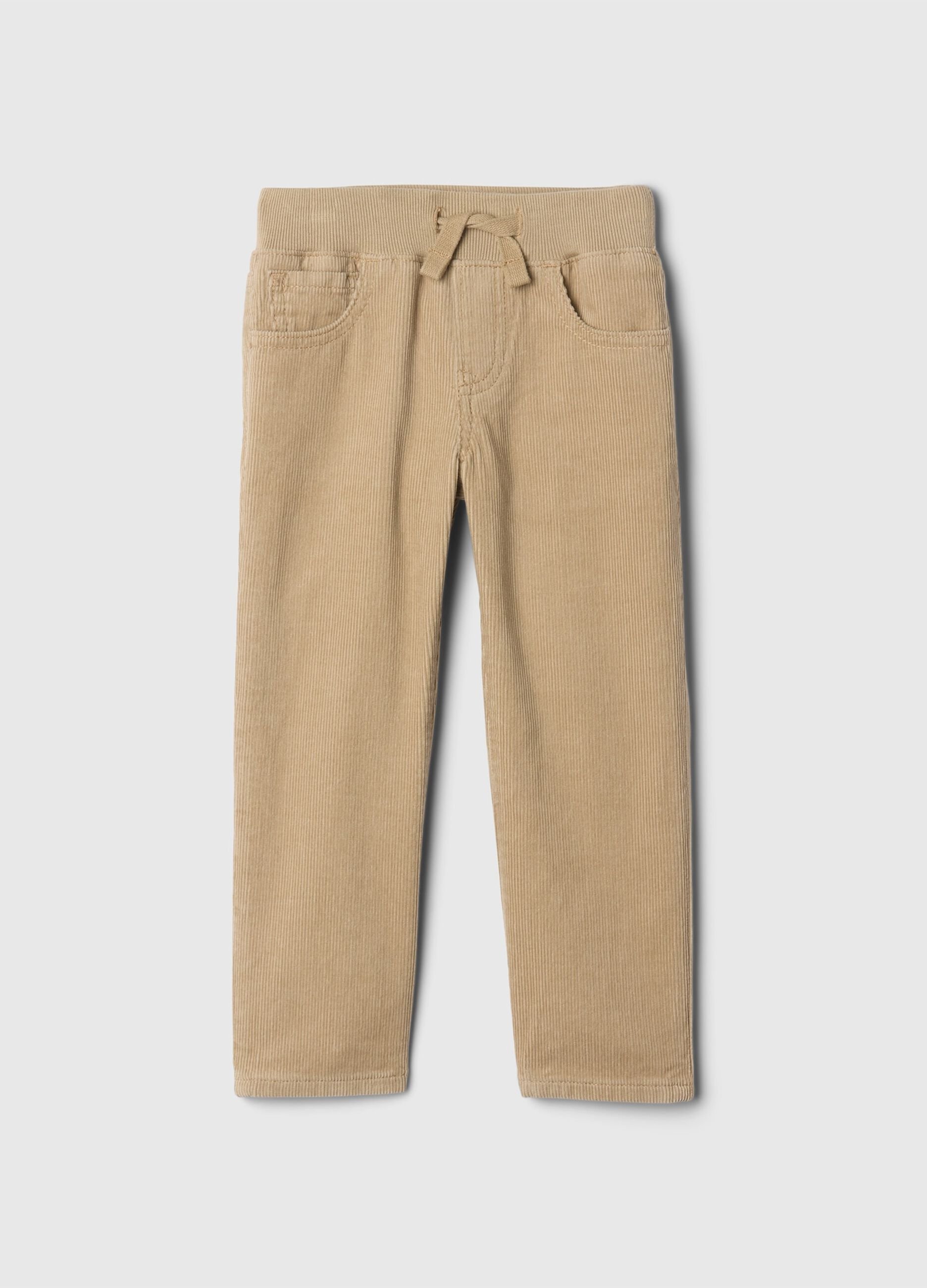 Pantalone in velluto con coulisse 