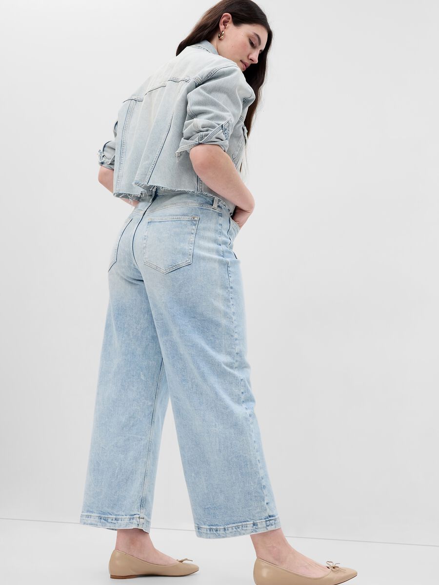 Straight-fit, ankle-length, high-rise jeans Woman_4