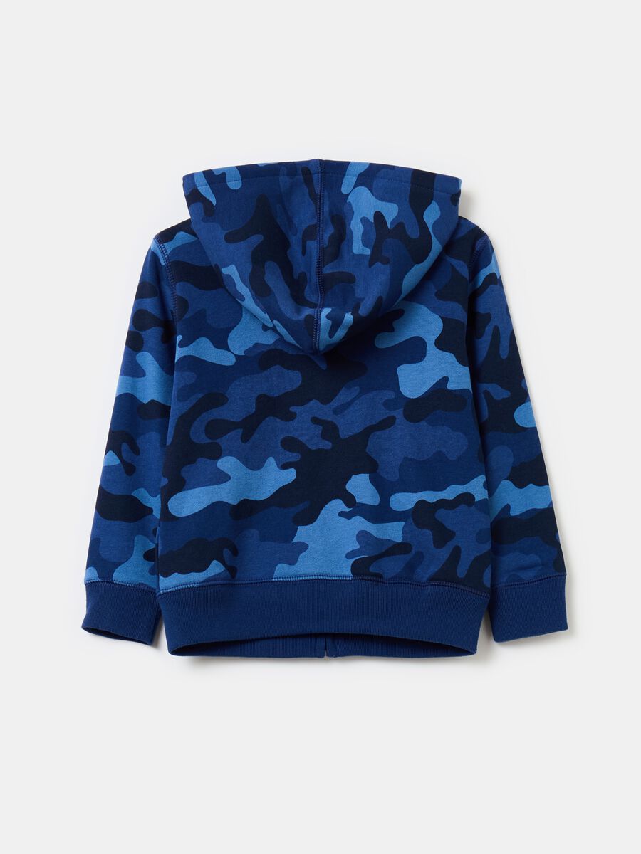 Full-zip con cappuccio camouflage Bimbo_1