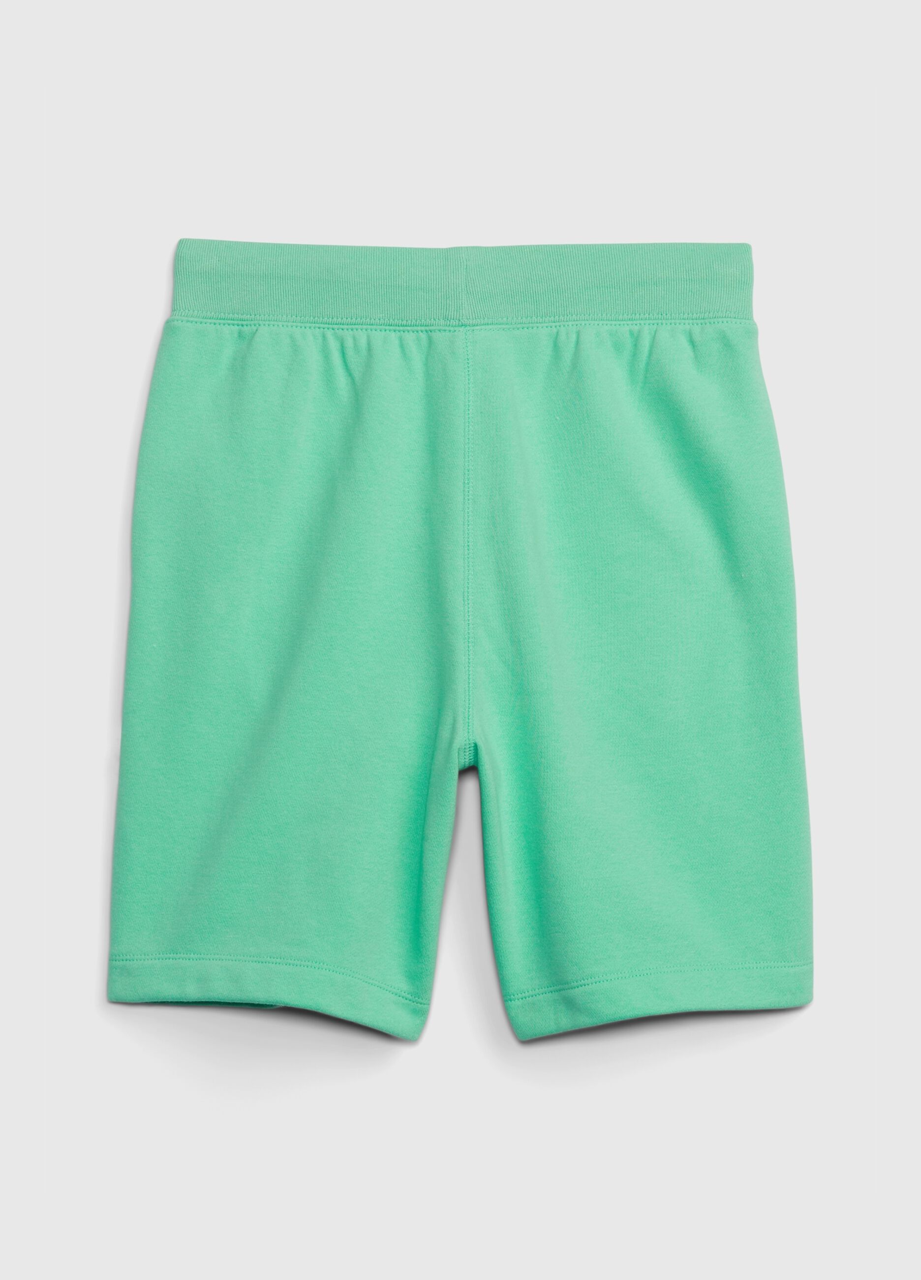 Shorts in felpa con ricamo logo_1