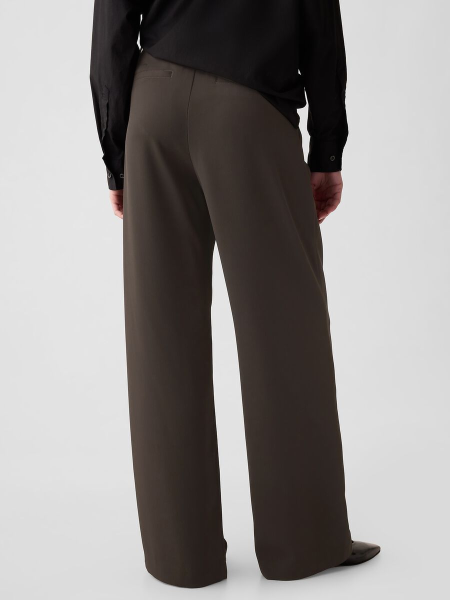 Pantalone a gamba larga con pinces Donna_8