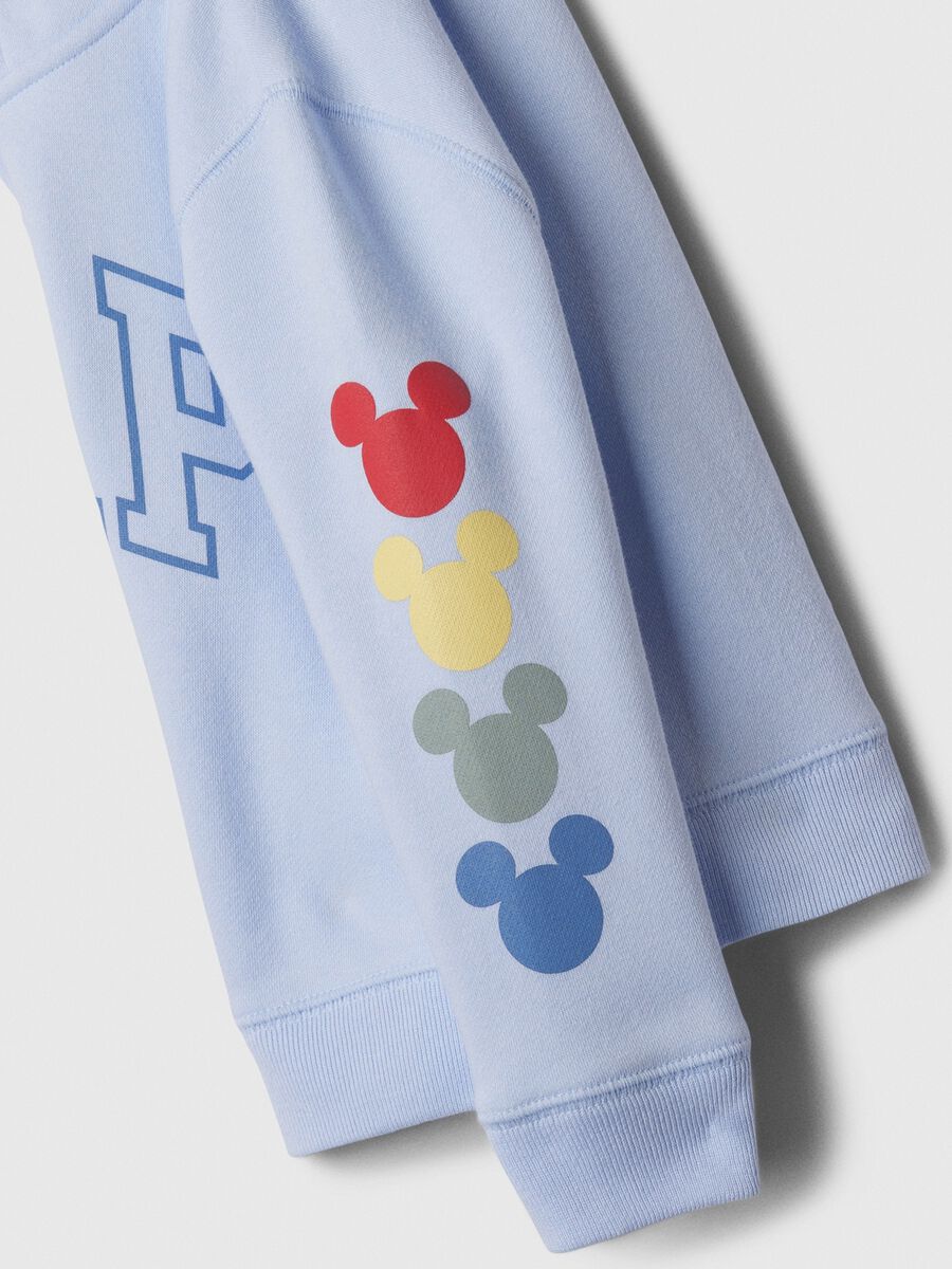 Full-zip sweatshirt with hood and Disney Mickey Mouse and logo print Newborn Boy_1