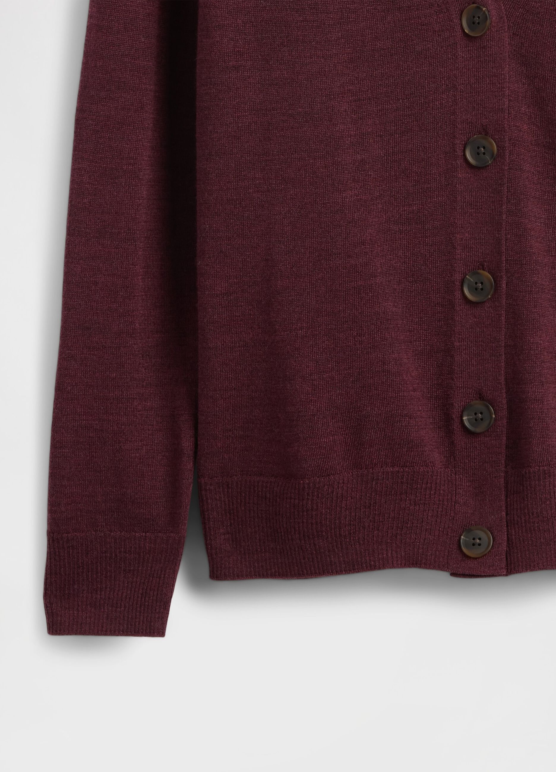 Purple Cardigan in Pure Wool_4