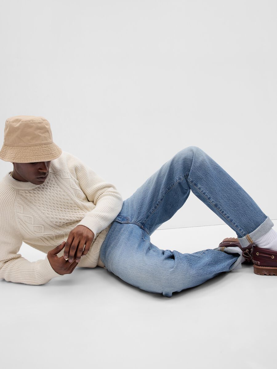 Jeans straight fit a vita media Uomo_0