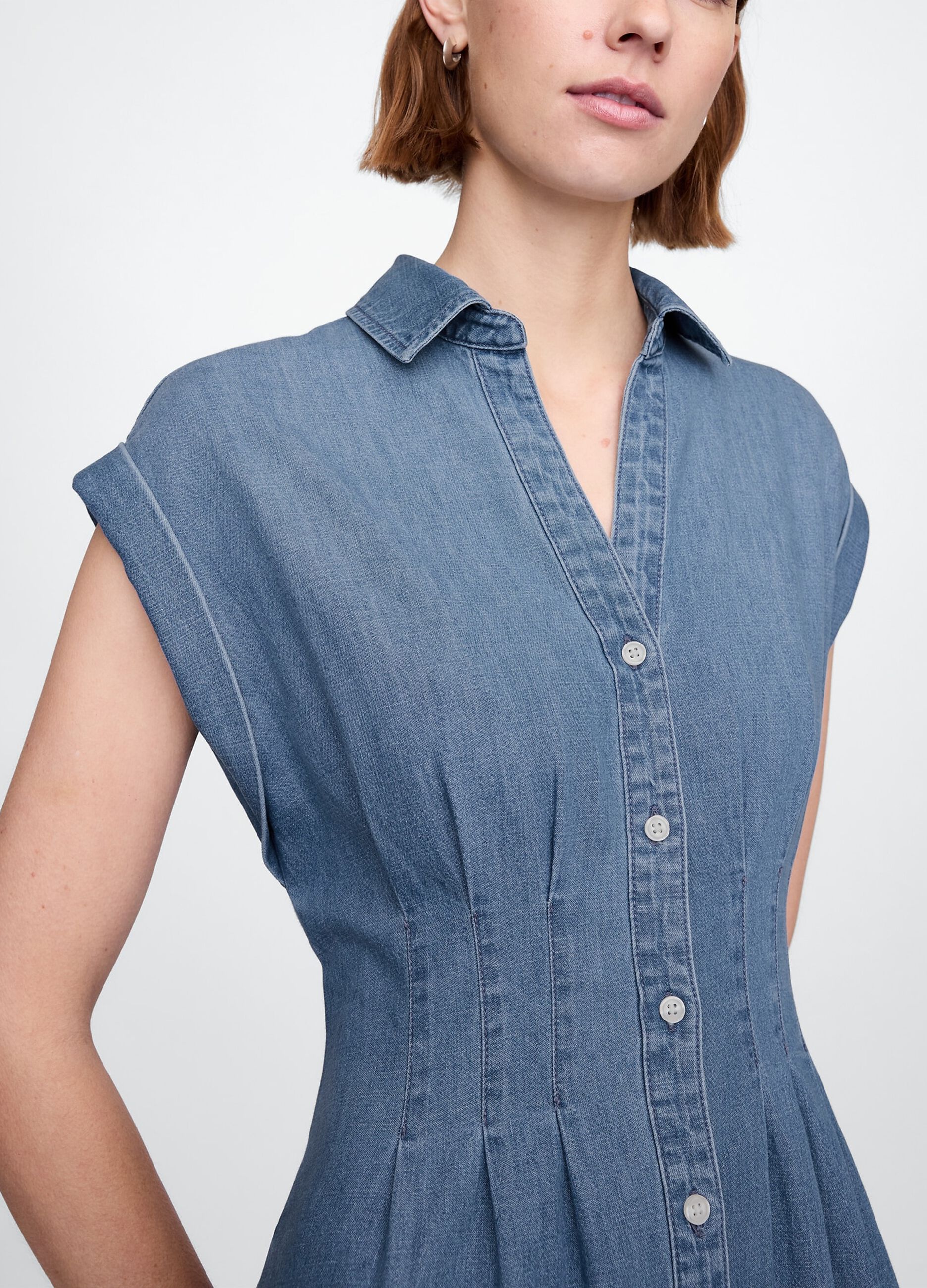 Abito lungo in denim Gap_3
