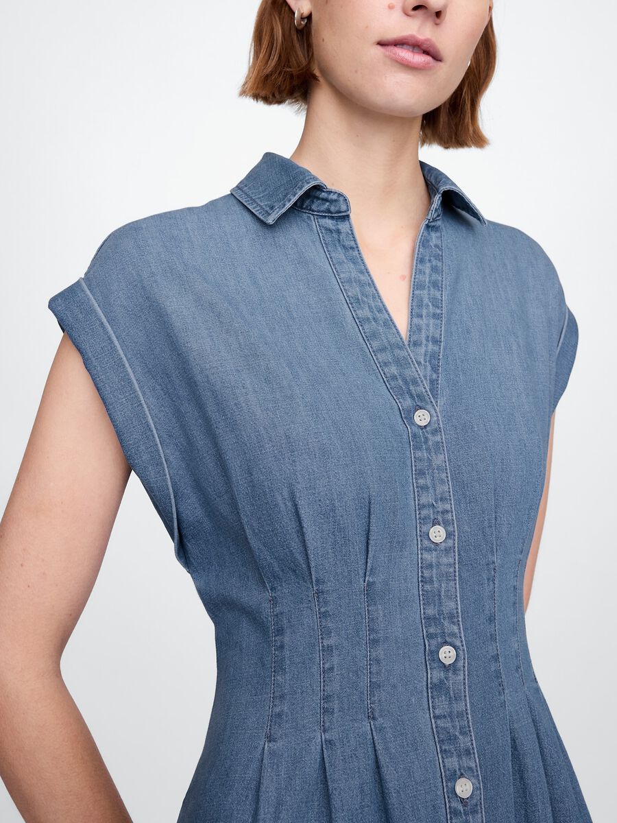 Abito lungo in denim Gap Donna_3