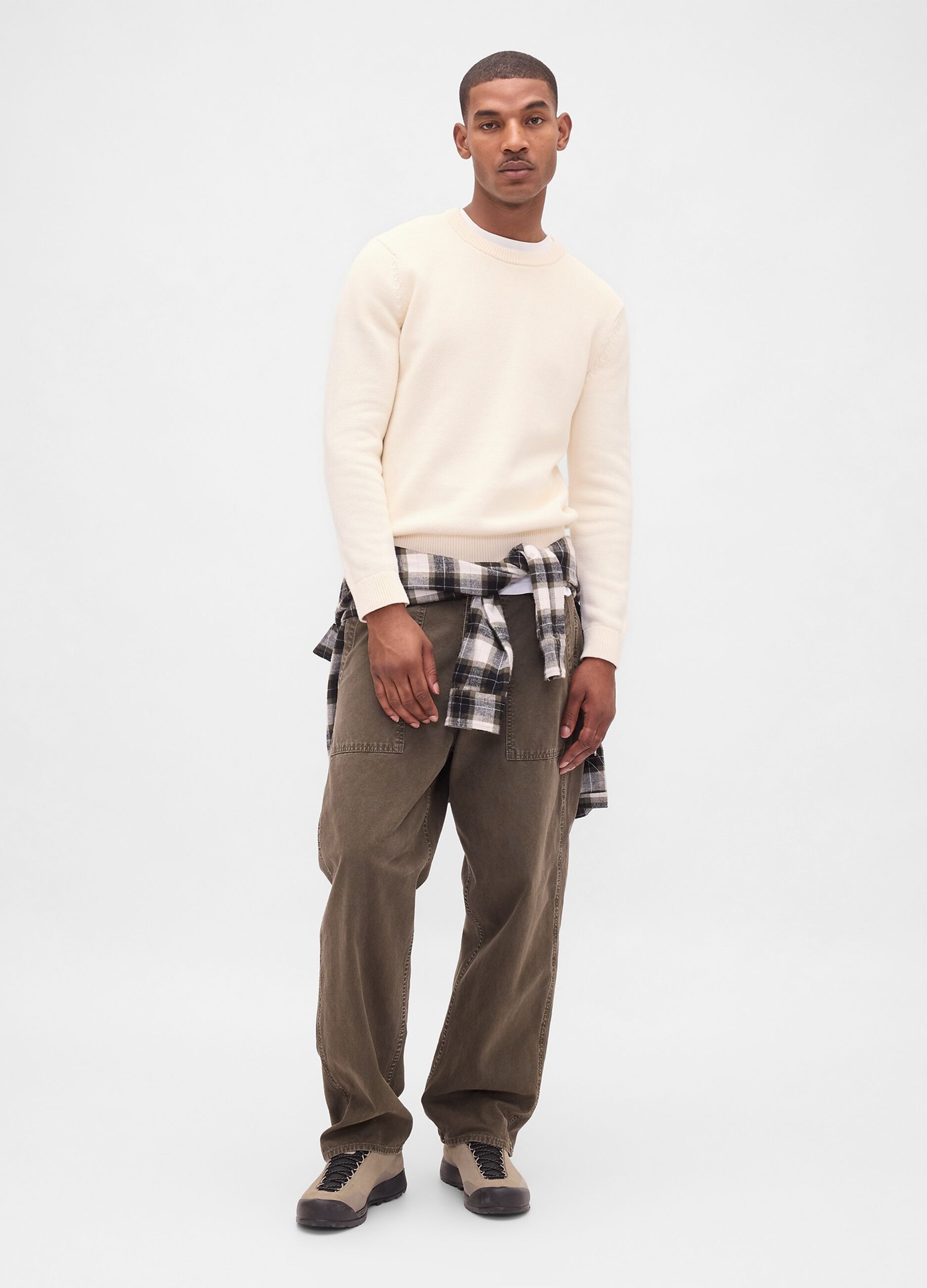 Pullover bianco in cotone_2