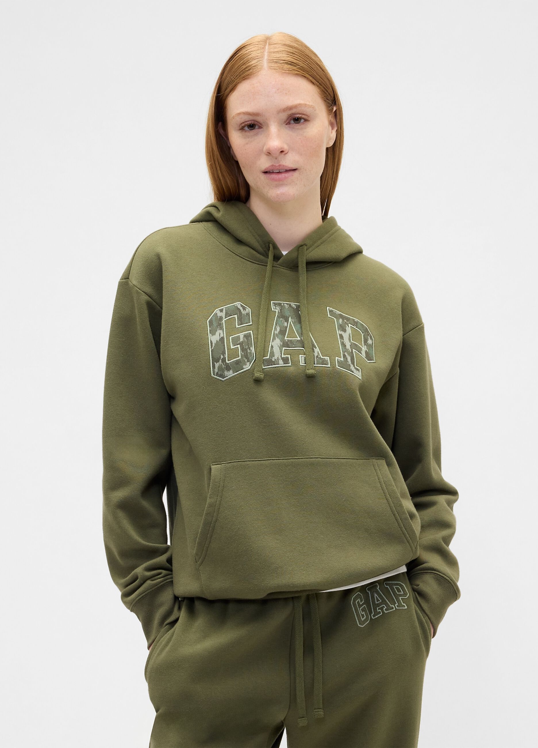 Felpa con cappuccio e logo GAP