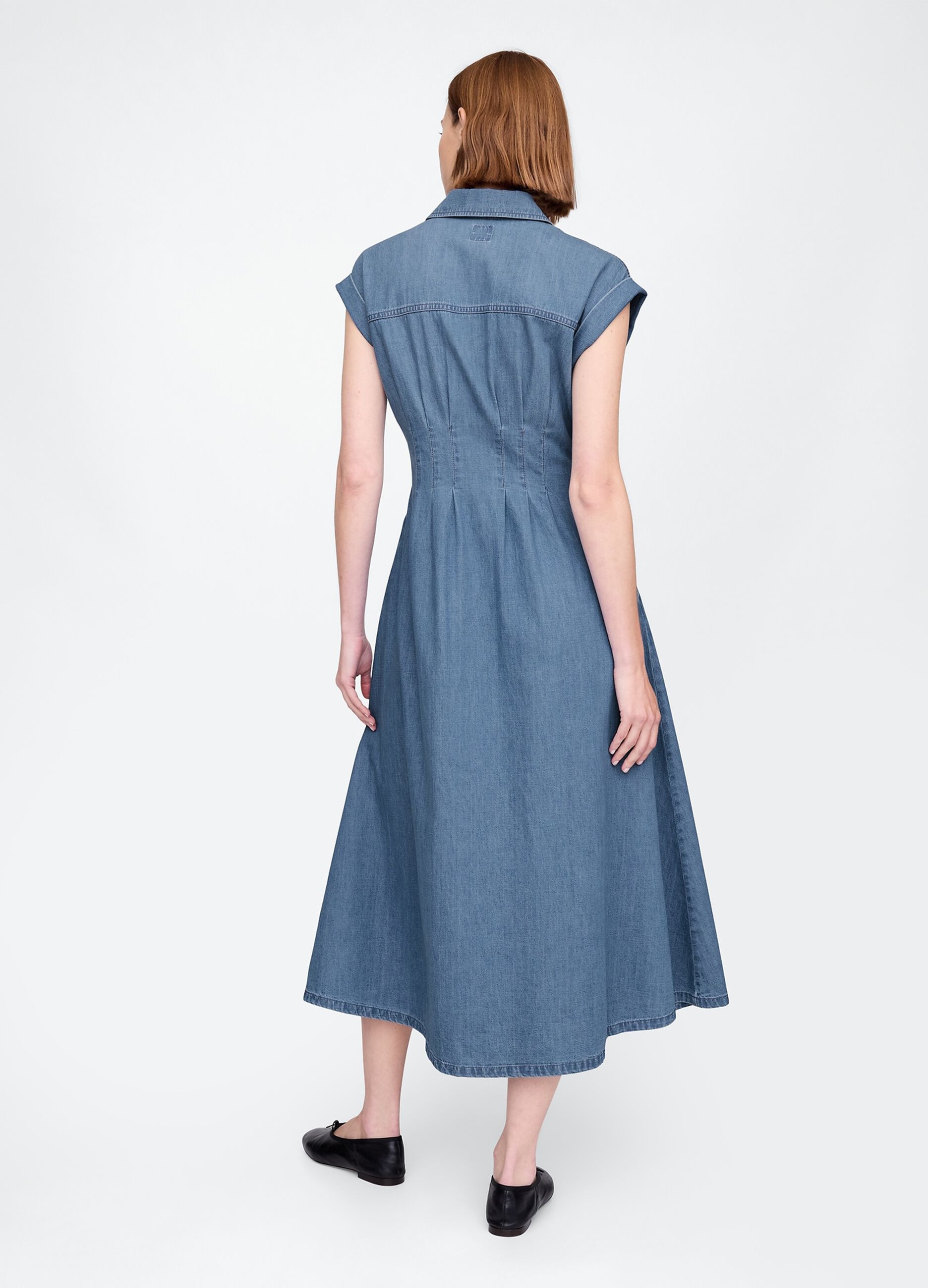 Abito lungo in denim Gap_2