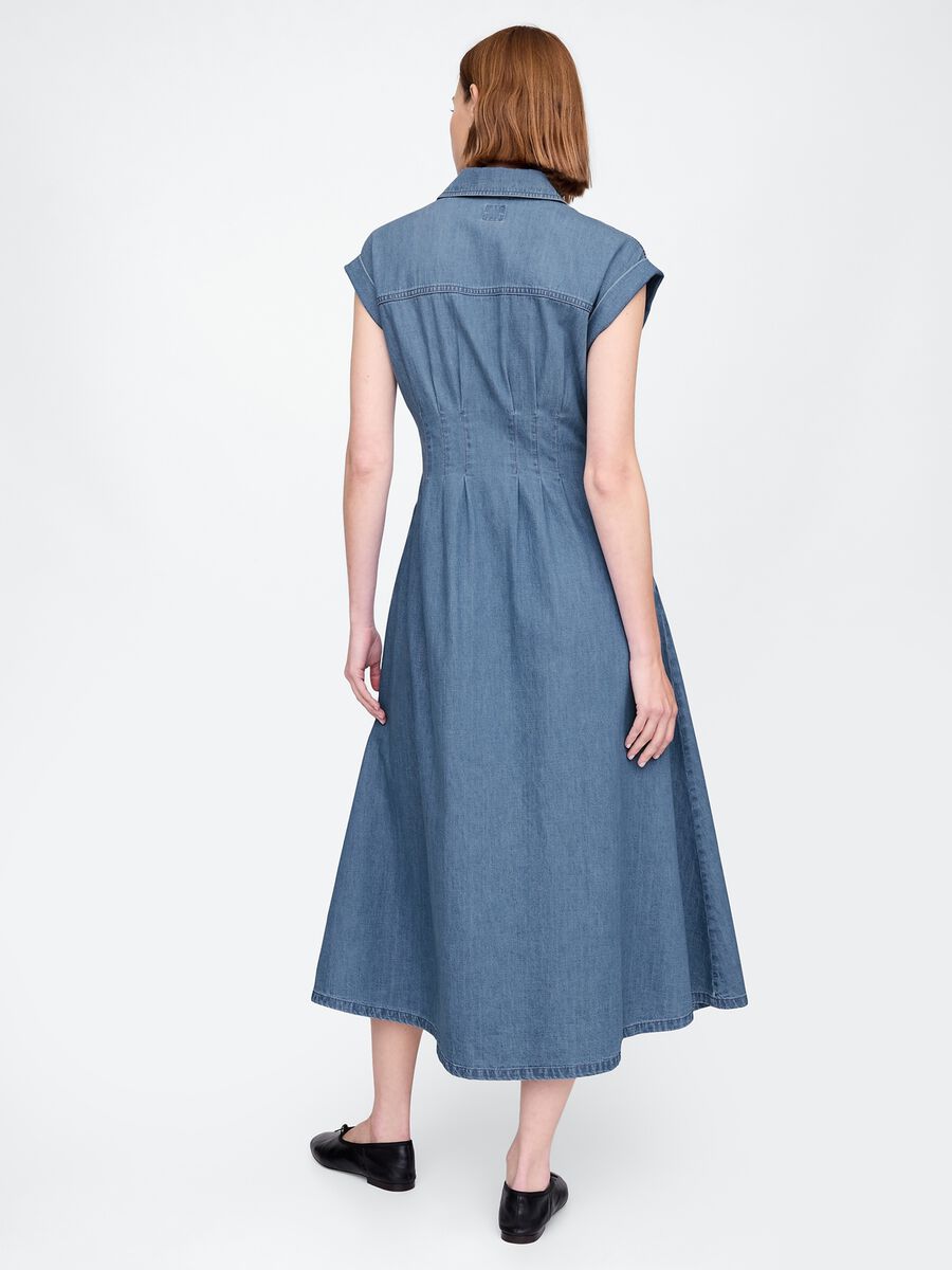 Abito lungo in denim Gap Donna_2