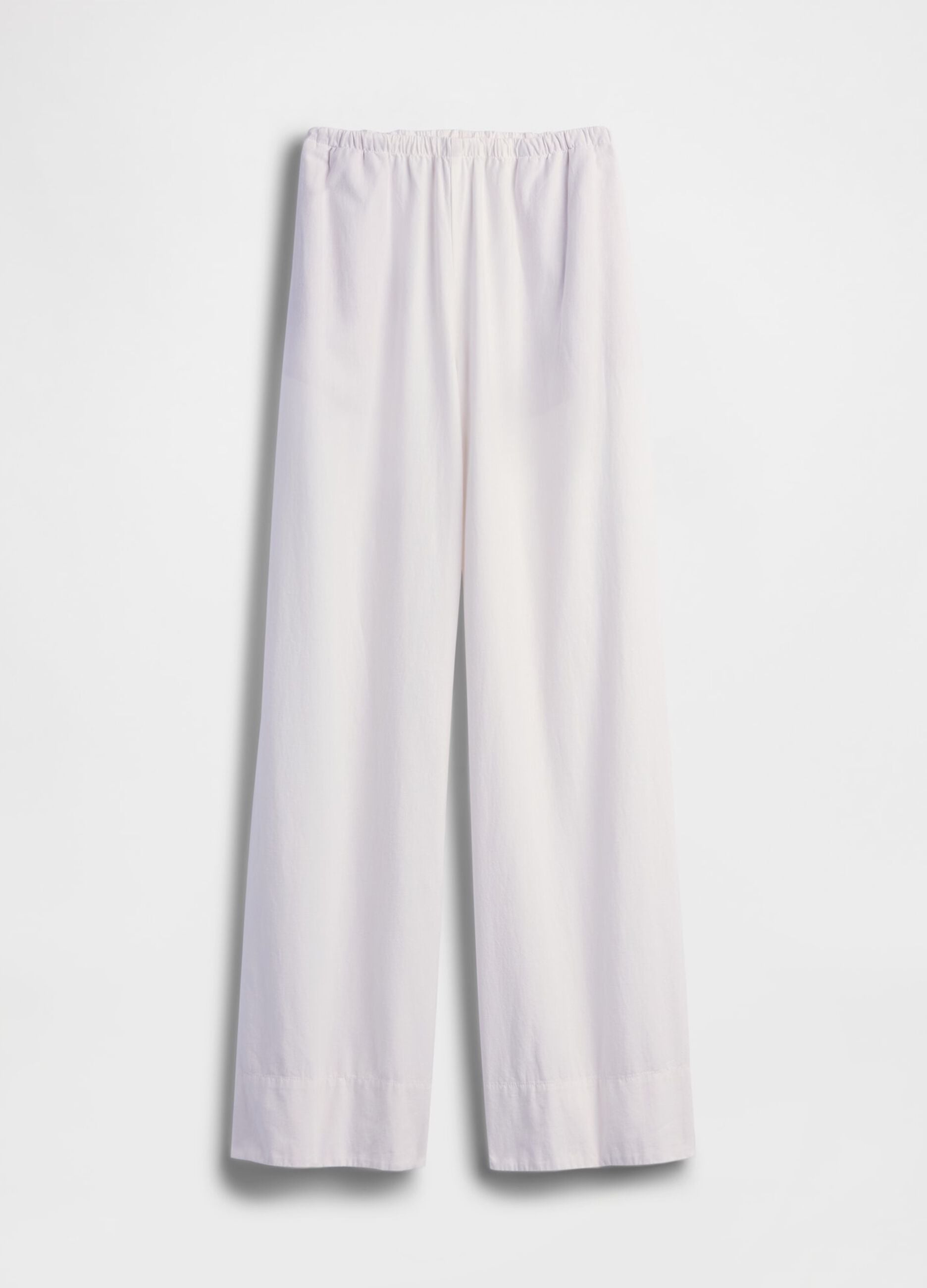 Pantaloni palazzo in misto lino