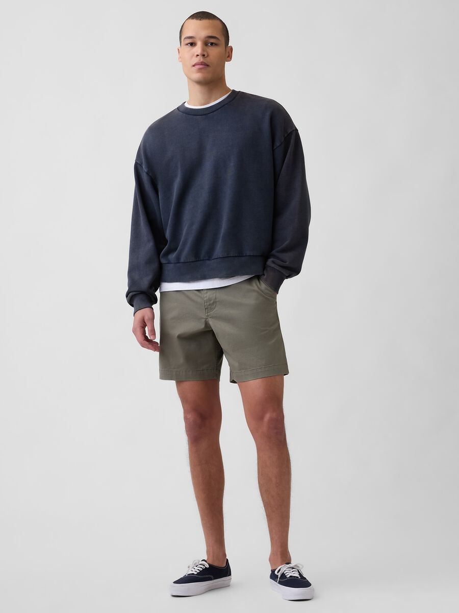 Stretch cotton shorts Man_0