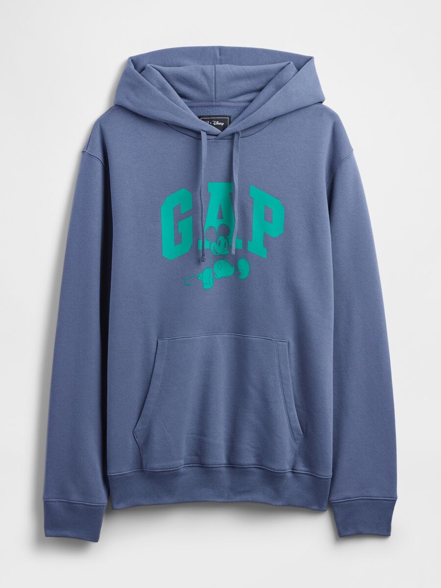 Felpa blu con cappuccio Uomo_3