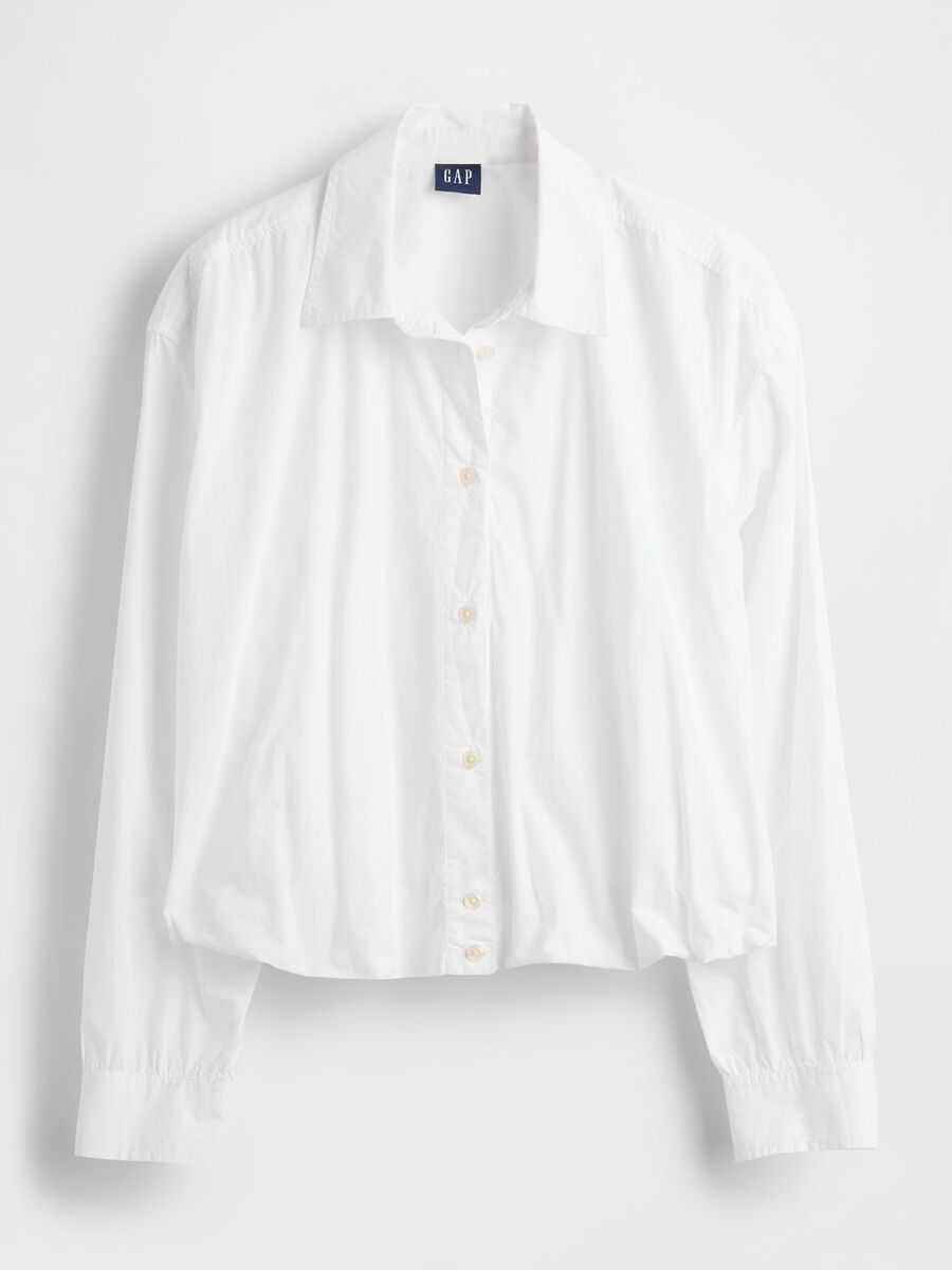 Camicia bianca in cotone Donna_4
