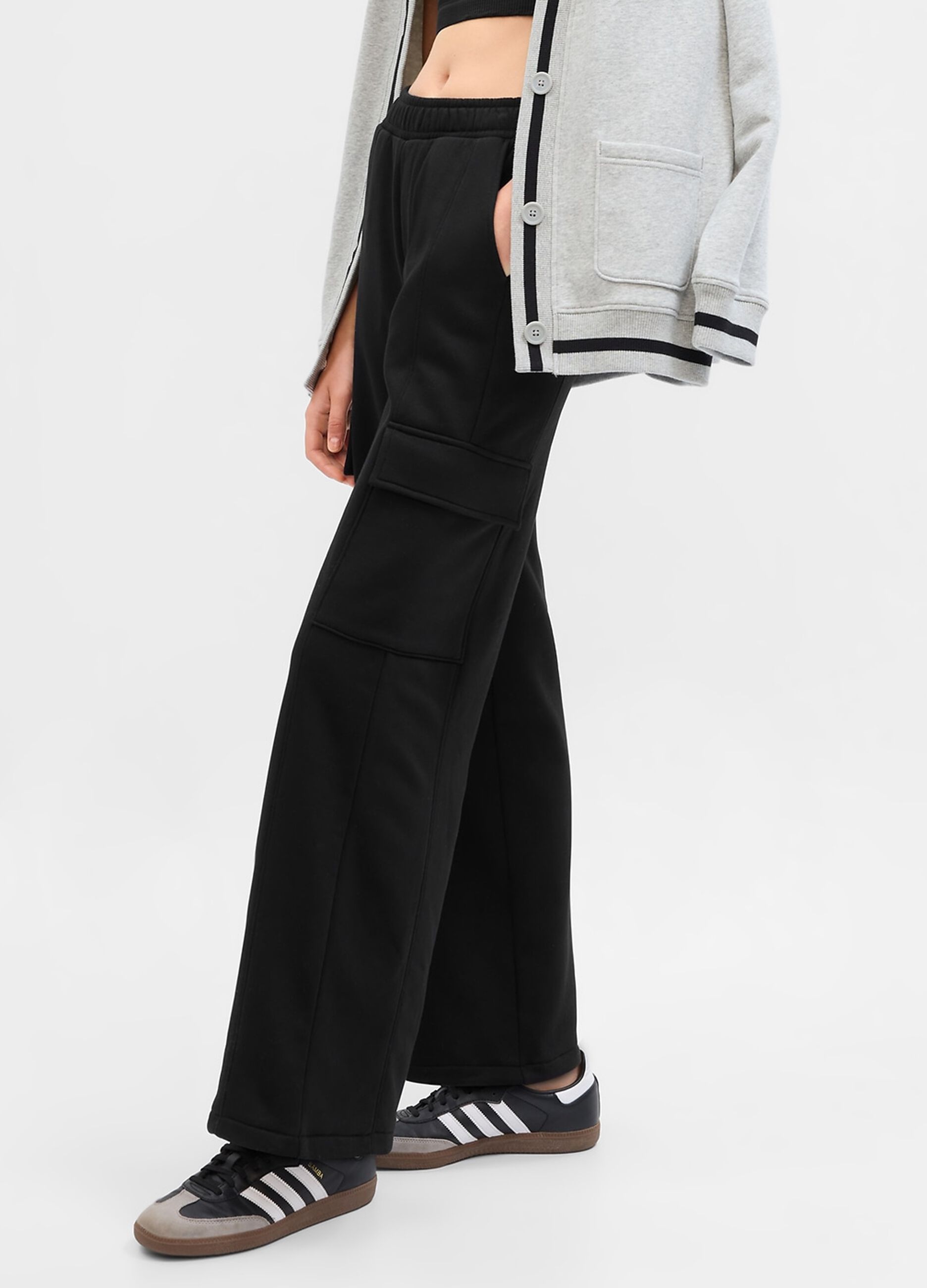 Joggers cargo in felpa_2