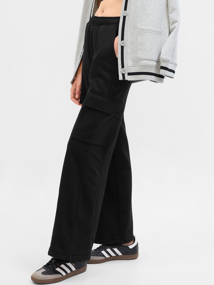Joggers cargo in felpa Donna_2