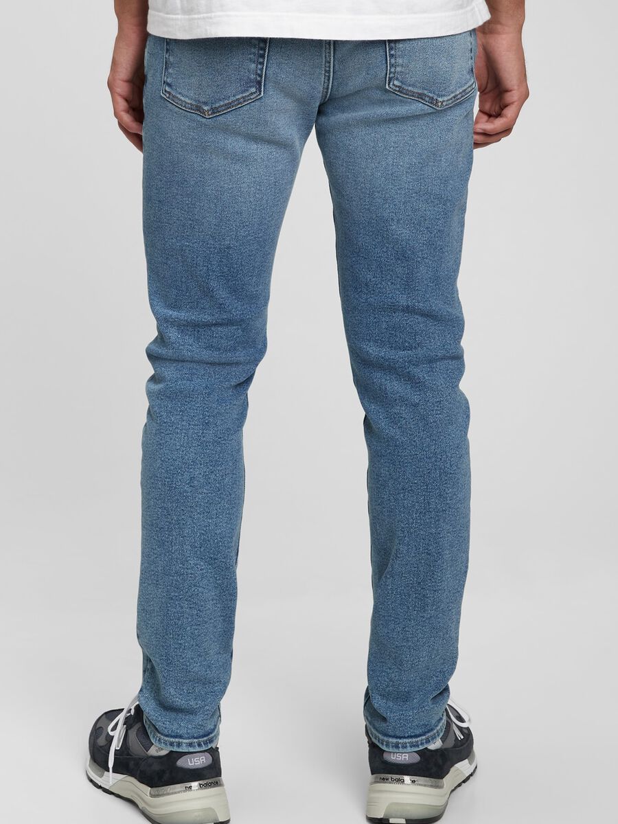 Jeans skinny fit con scoloriture Uomo_1