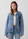 Blue regular fit pure cotton denim jacket_0