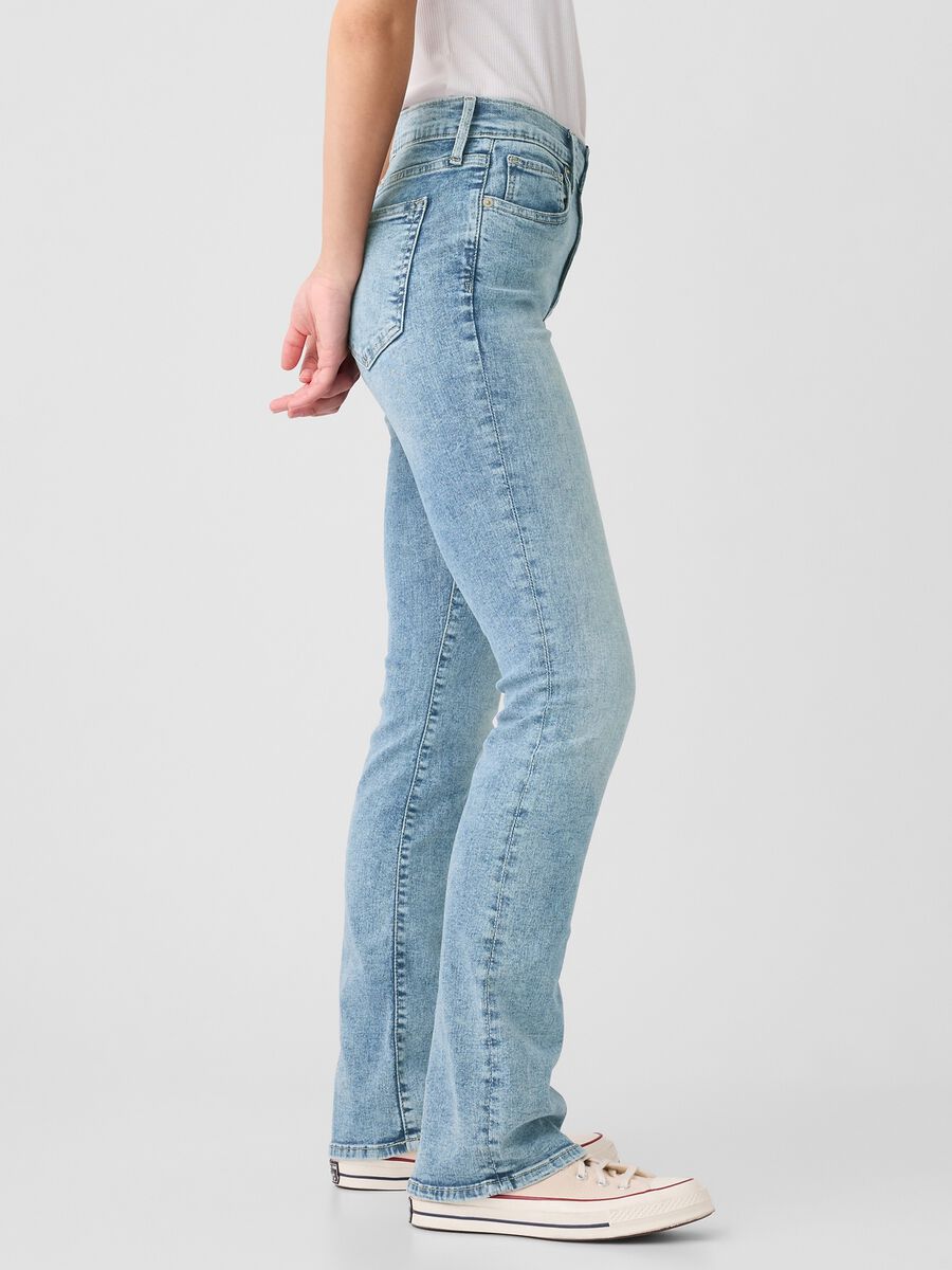 Flare-fit mini bootcut jeans with mid-rise waist Woman_3