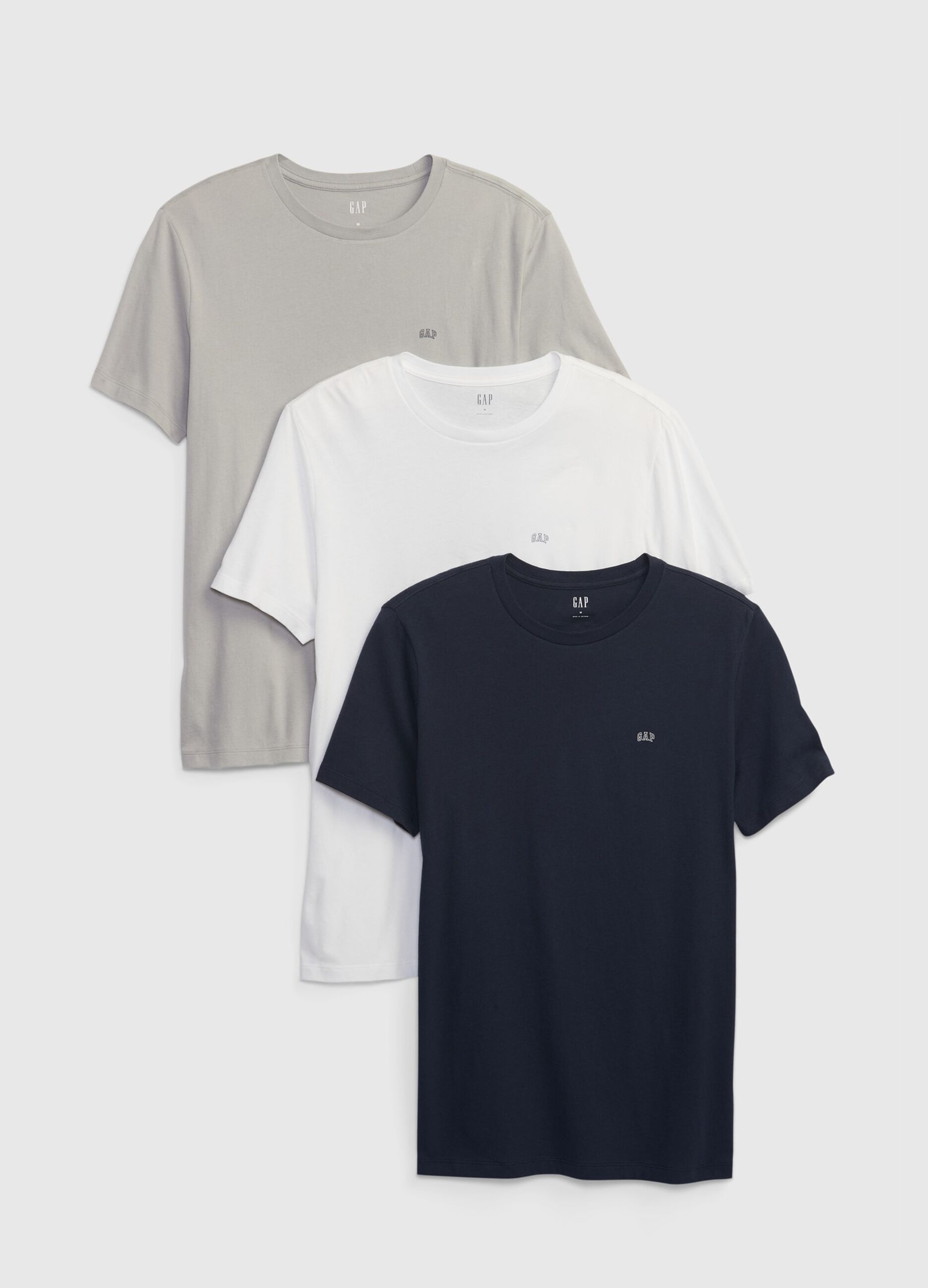 Tripack t-shirt con stampa logo