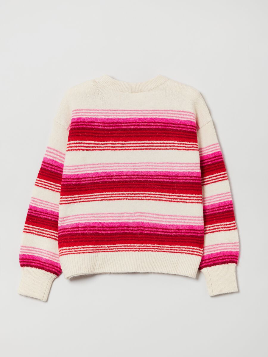 Pullover with thin stripes Girl_1