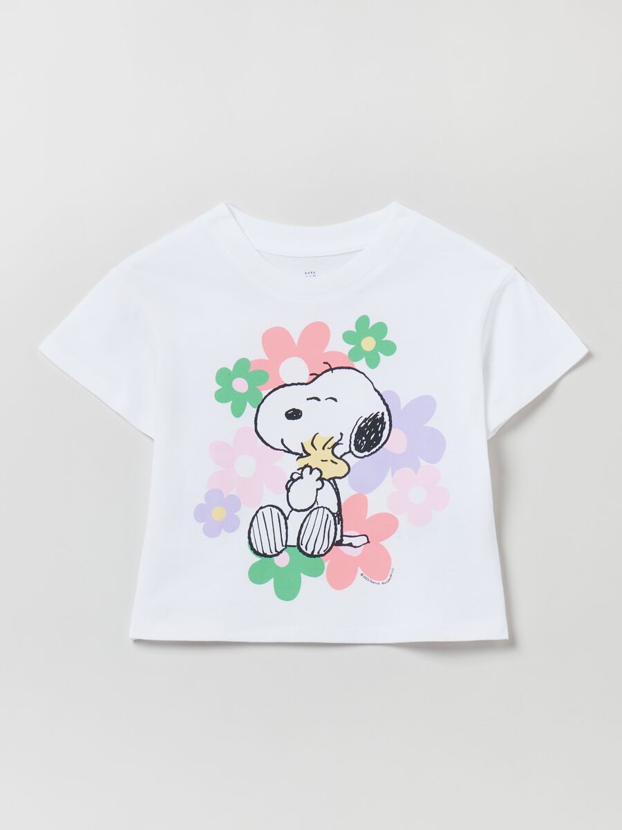 T-shirt con stampa Peanuts Snoopy Neonato_0