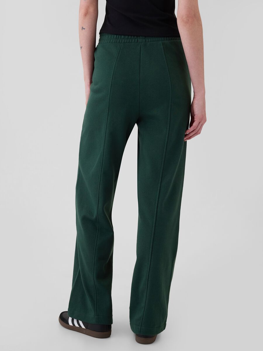 Pantalone joggers straight fit con cuciture in rilievo Donna_2