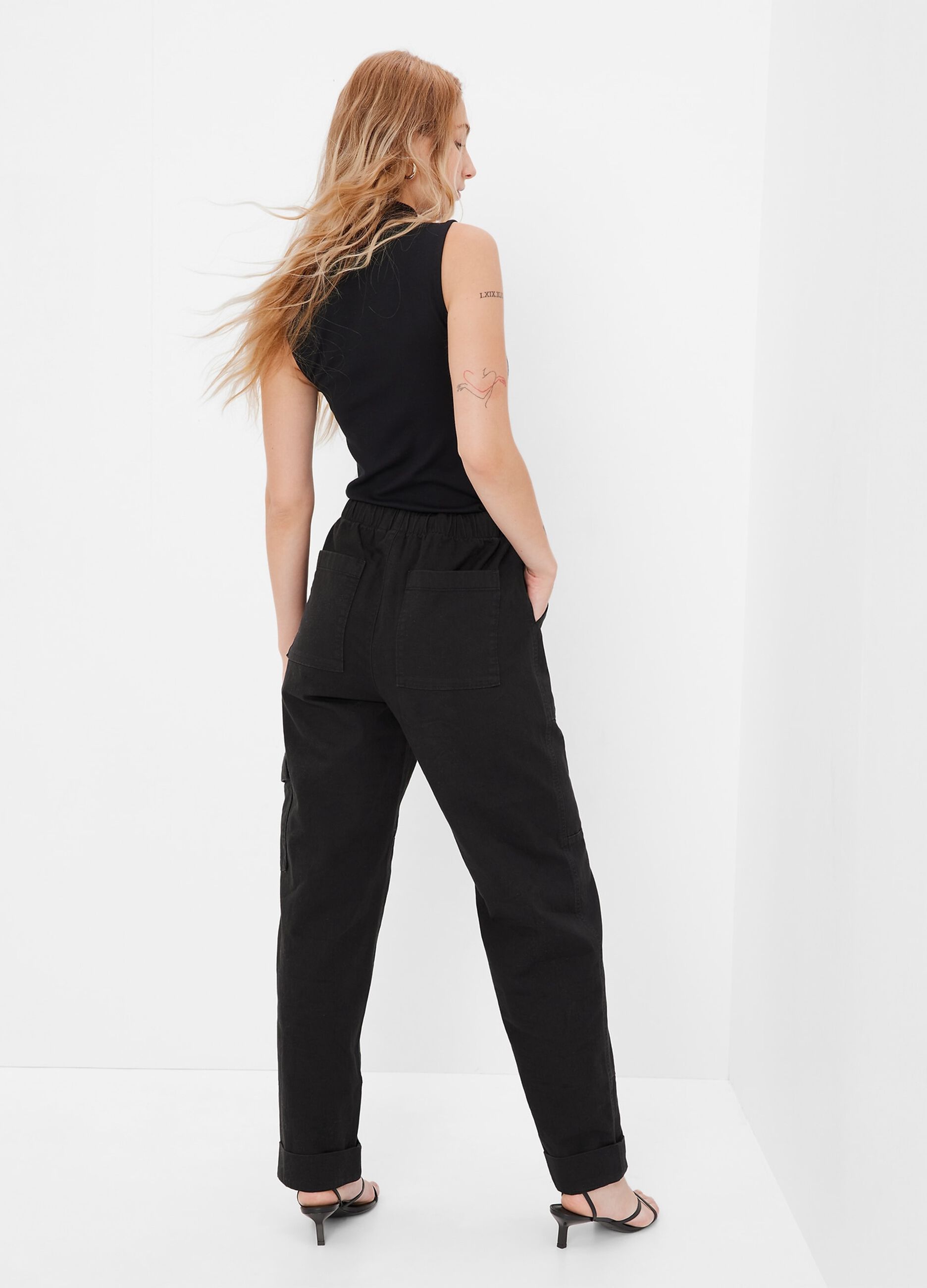 Pull-on utility trousers with drawstring_1