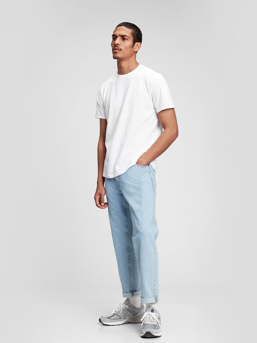 Cotton T-shirt with round neck Man_2