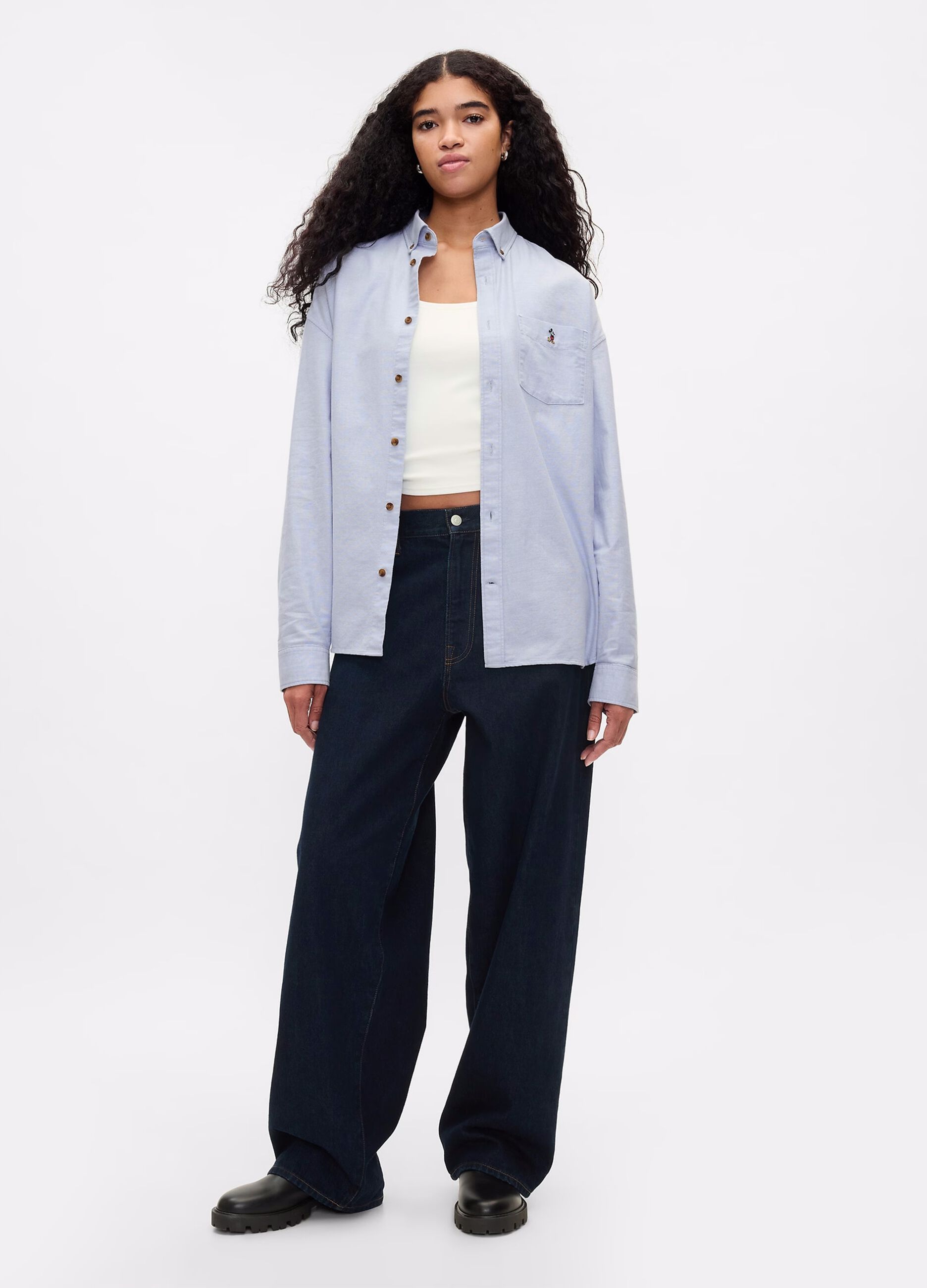 GAP x DISNEY oversized shirt with embroidery_3