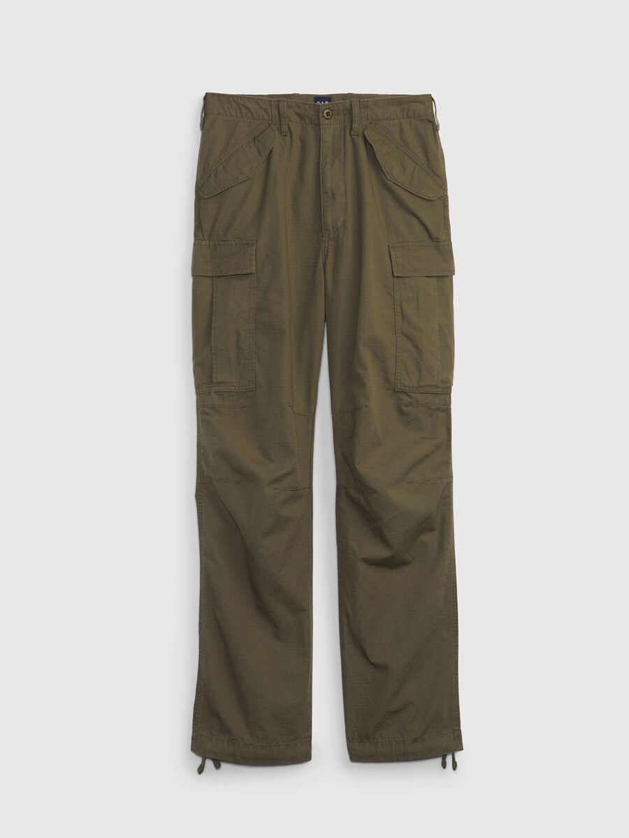 Cargo trousers in cotton ripstop. Man_3