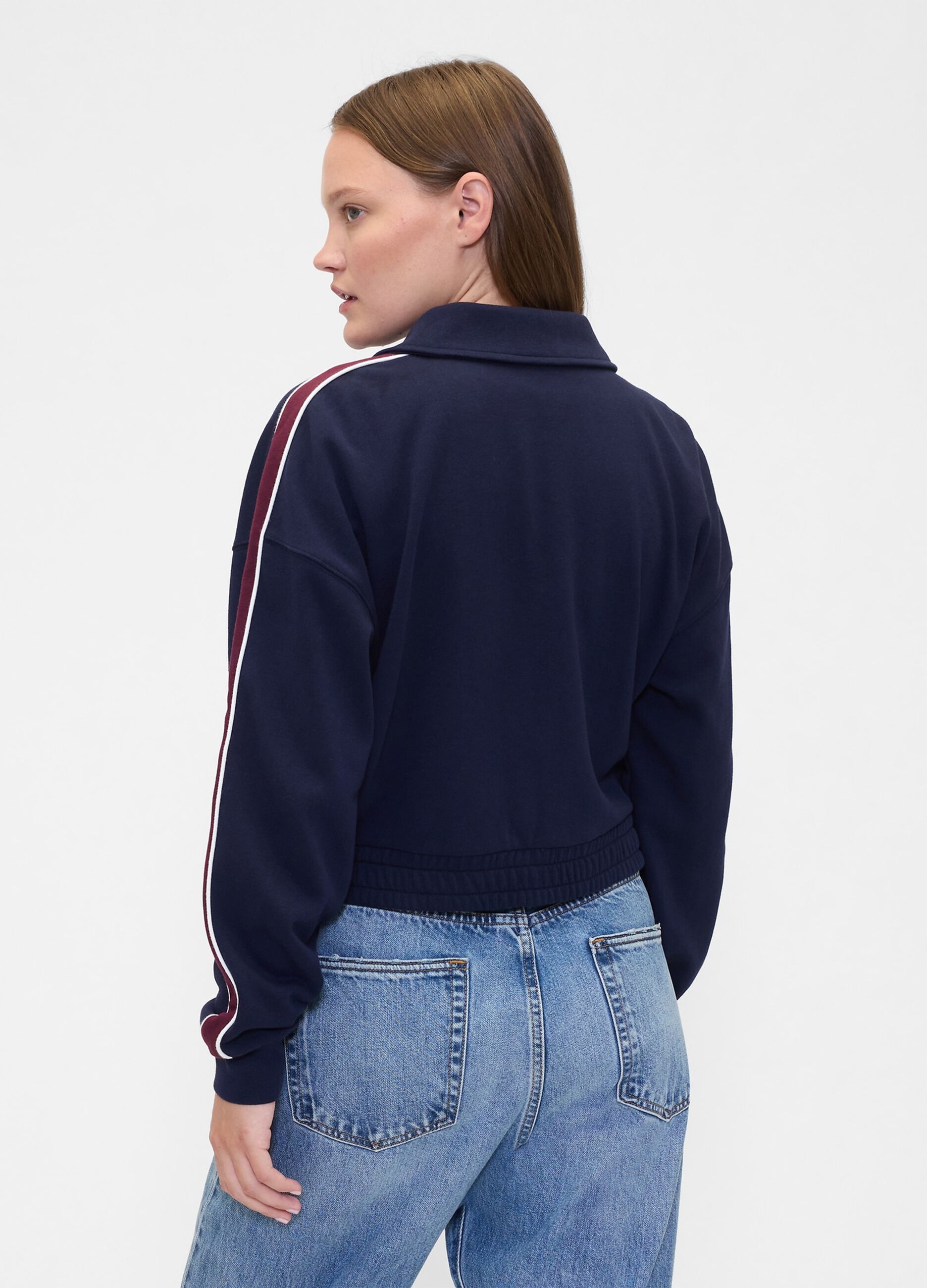 Felpa con zip integrale