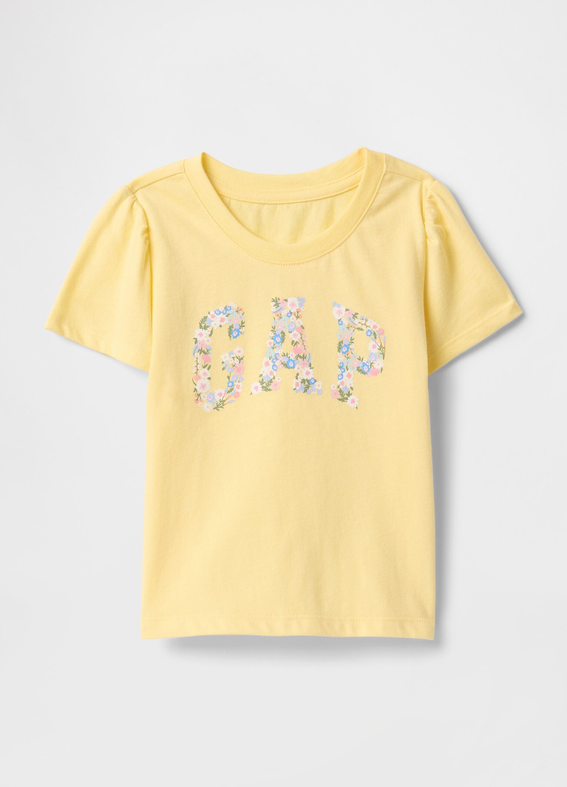 T-shirt a maniche corte gialla in cotone GAP Kids